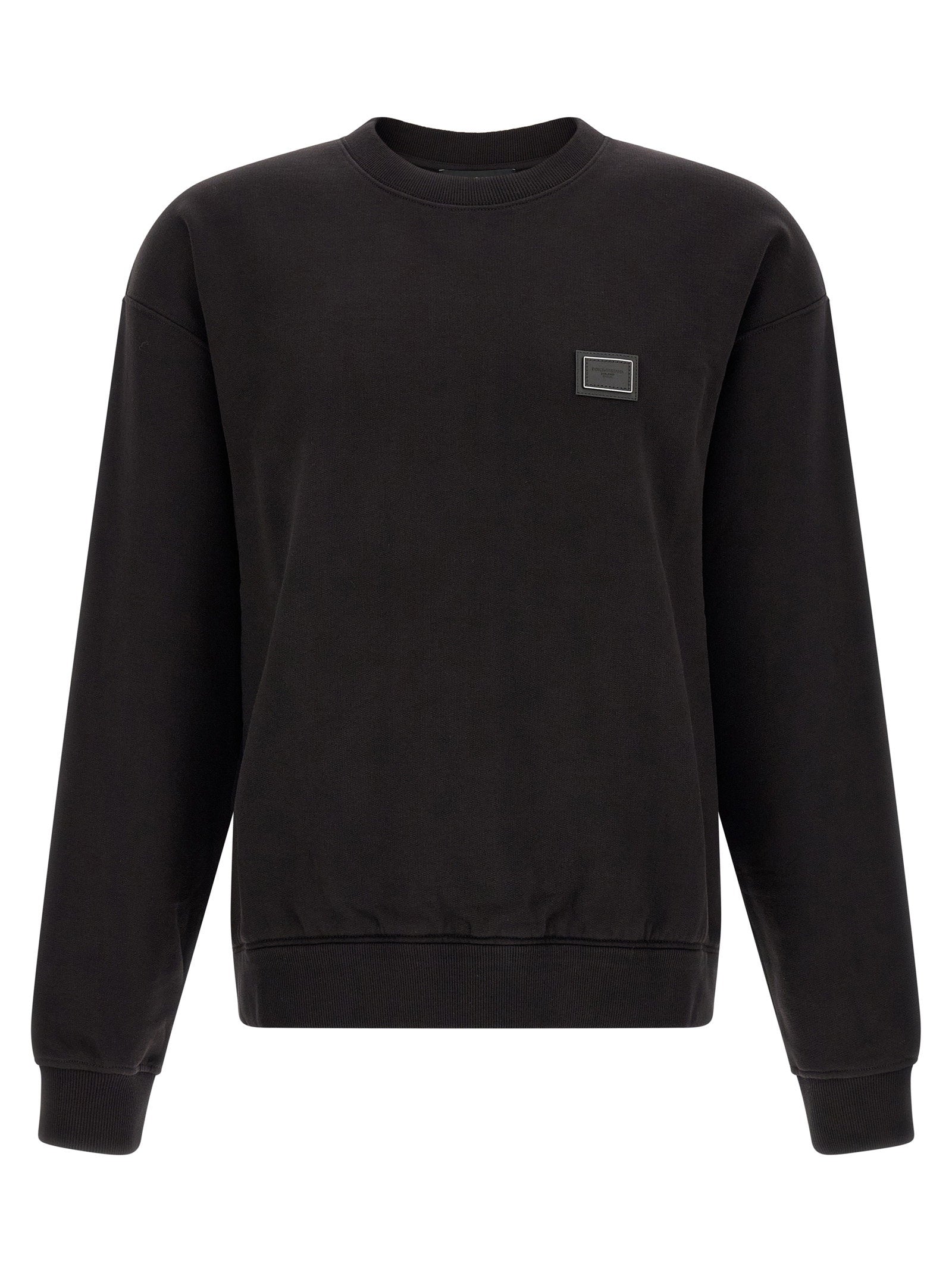 Dolce & Gabbana Logo Plaque Sweatshirt – 100% cotton