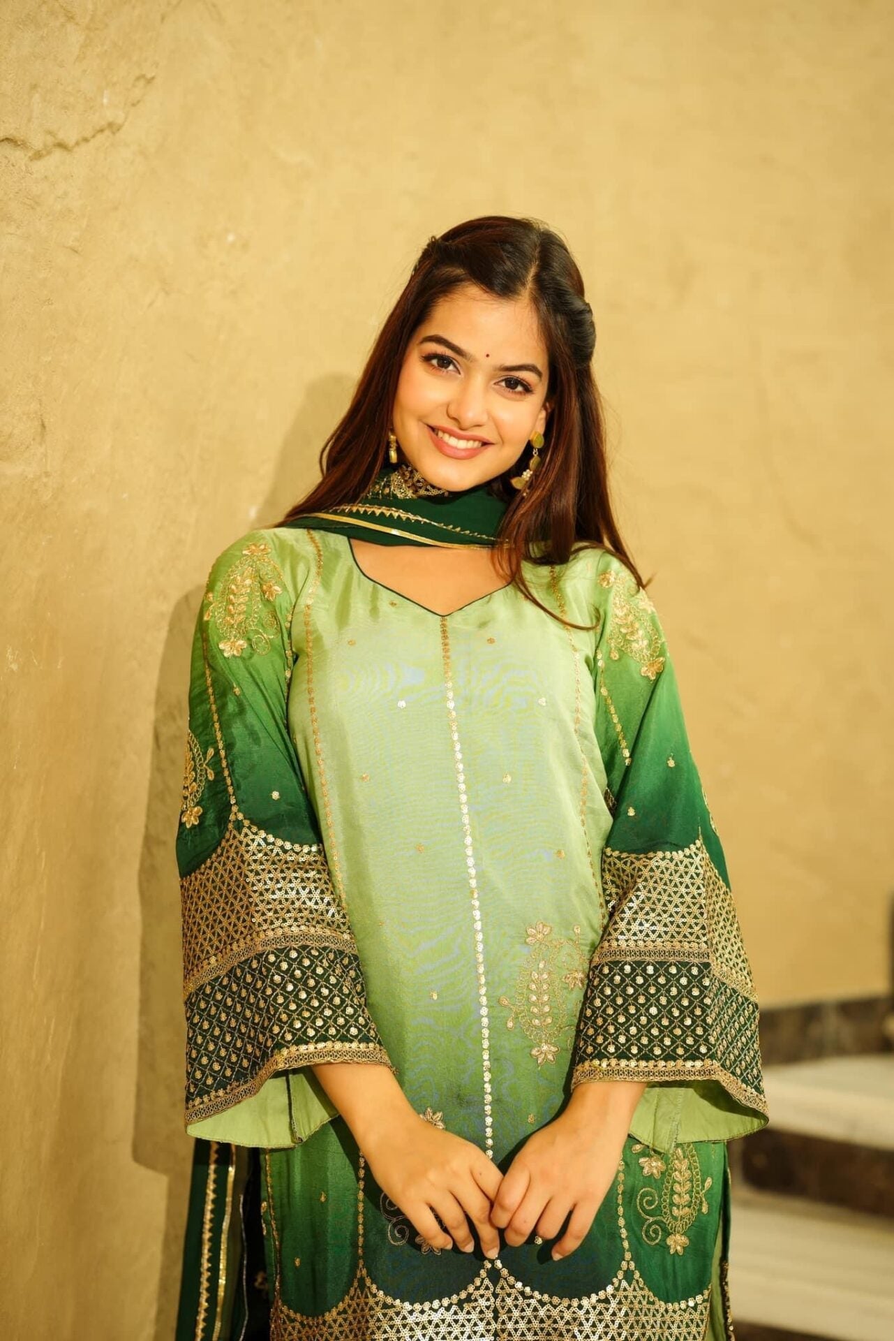 Idaho-o Green Paradise Short kurta set - view 2