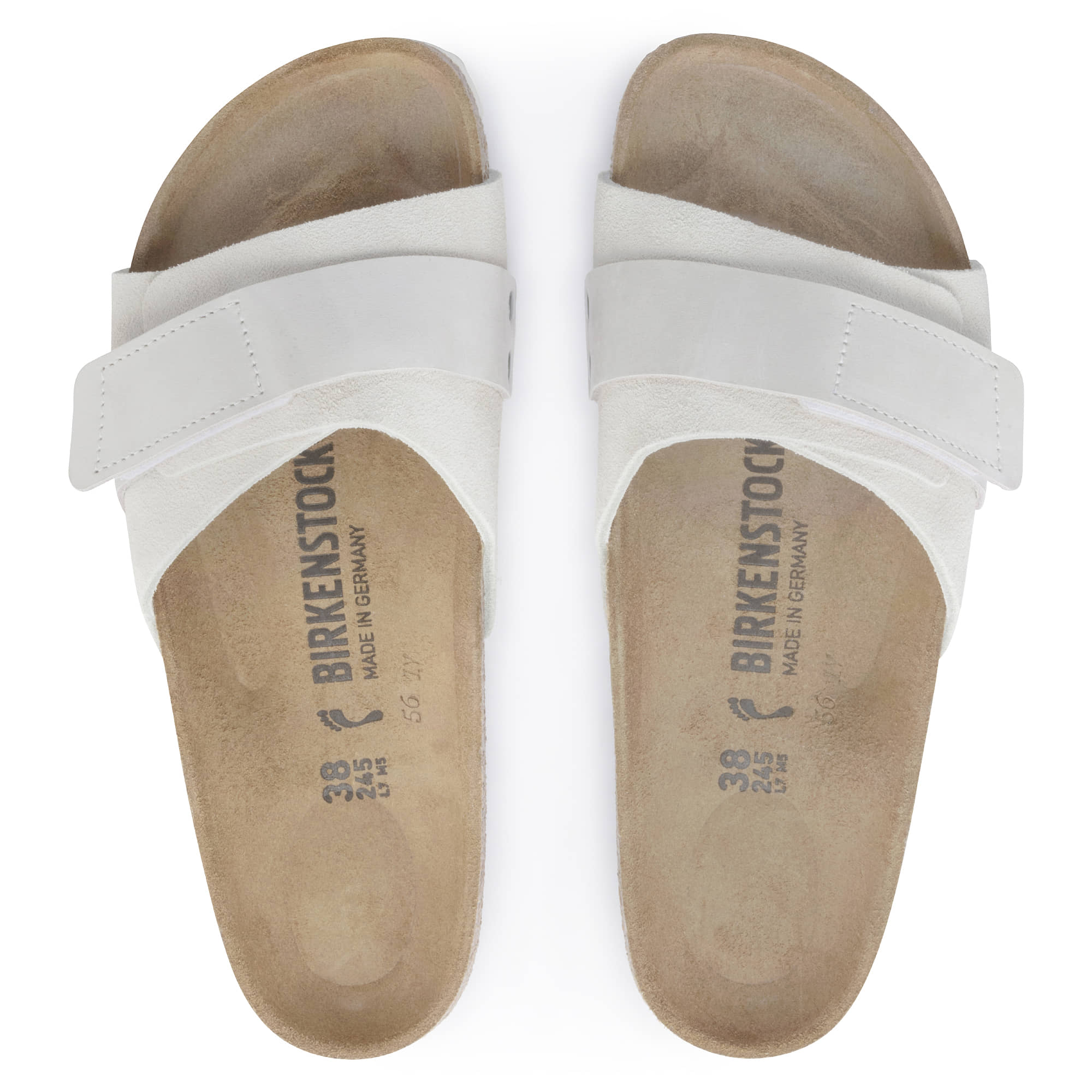 Birkenstock Oita Suede Leather – White White/Antique White - view 2