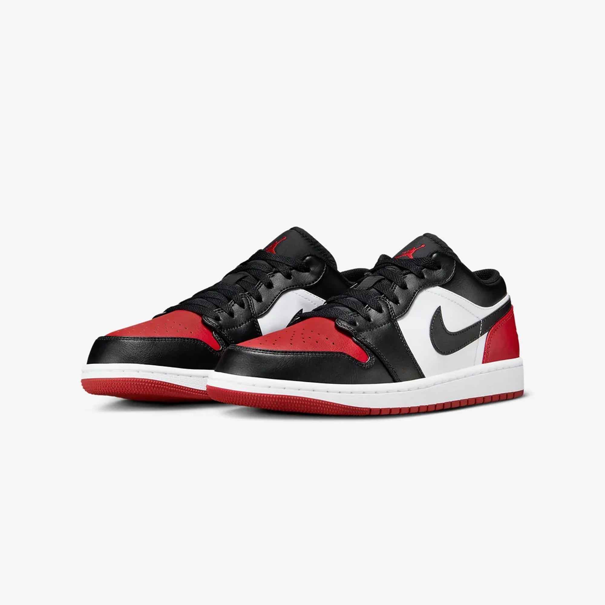 Jordan | AIR JORDAN 1 LOW { WHITE/BLACK-VARSITY RED-WHITE - view 2