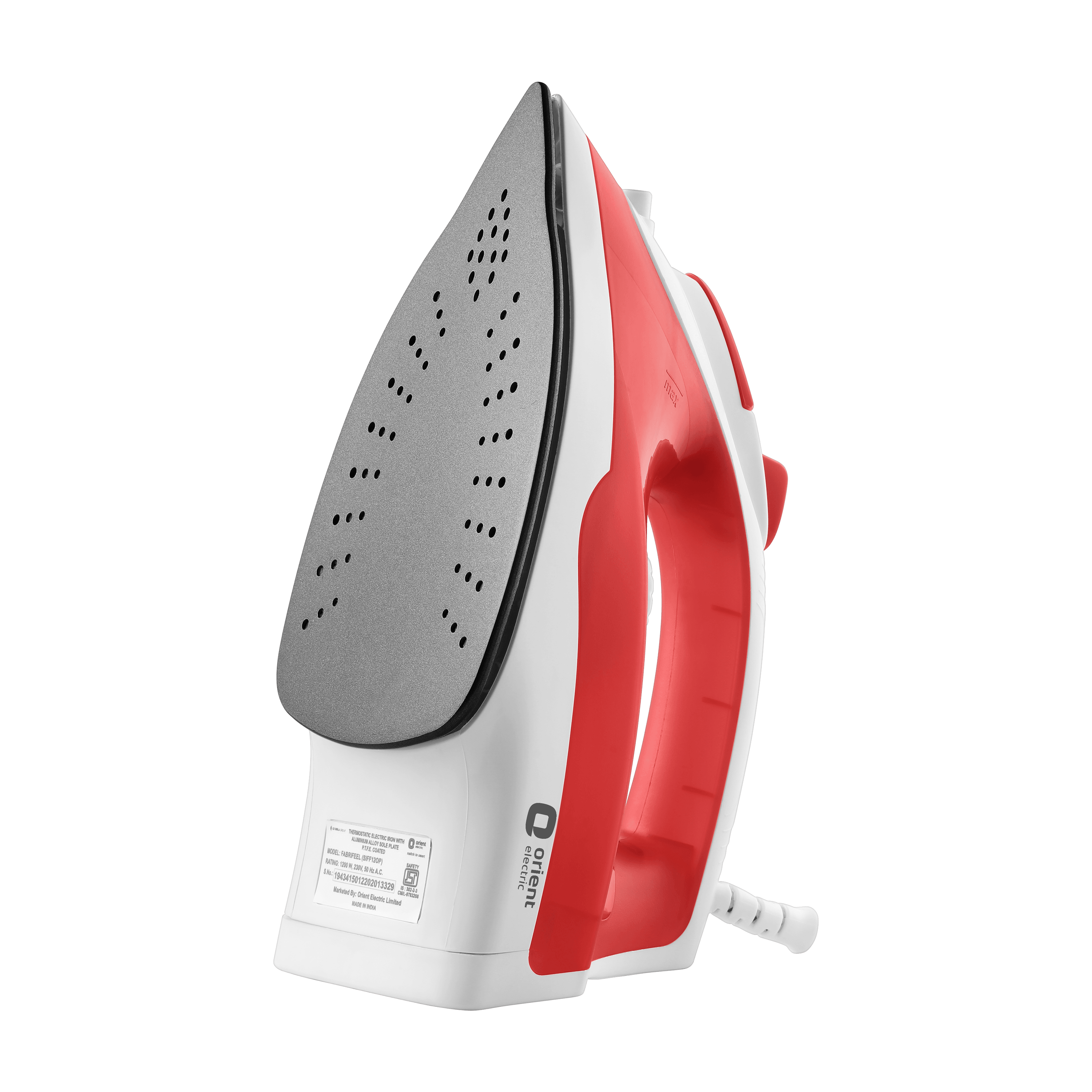 orientelectric Fabrifeel Non Stick Steam Iron for Clothes