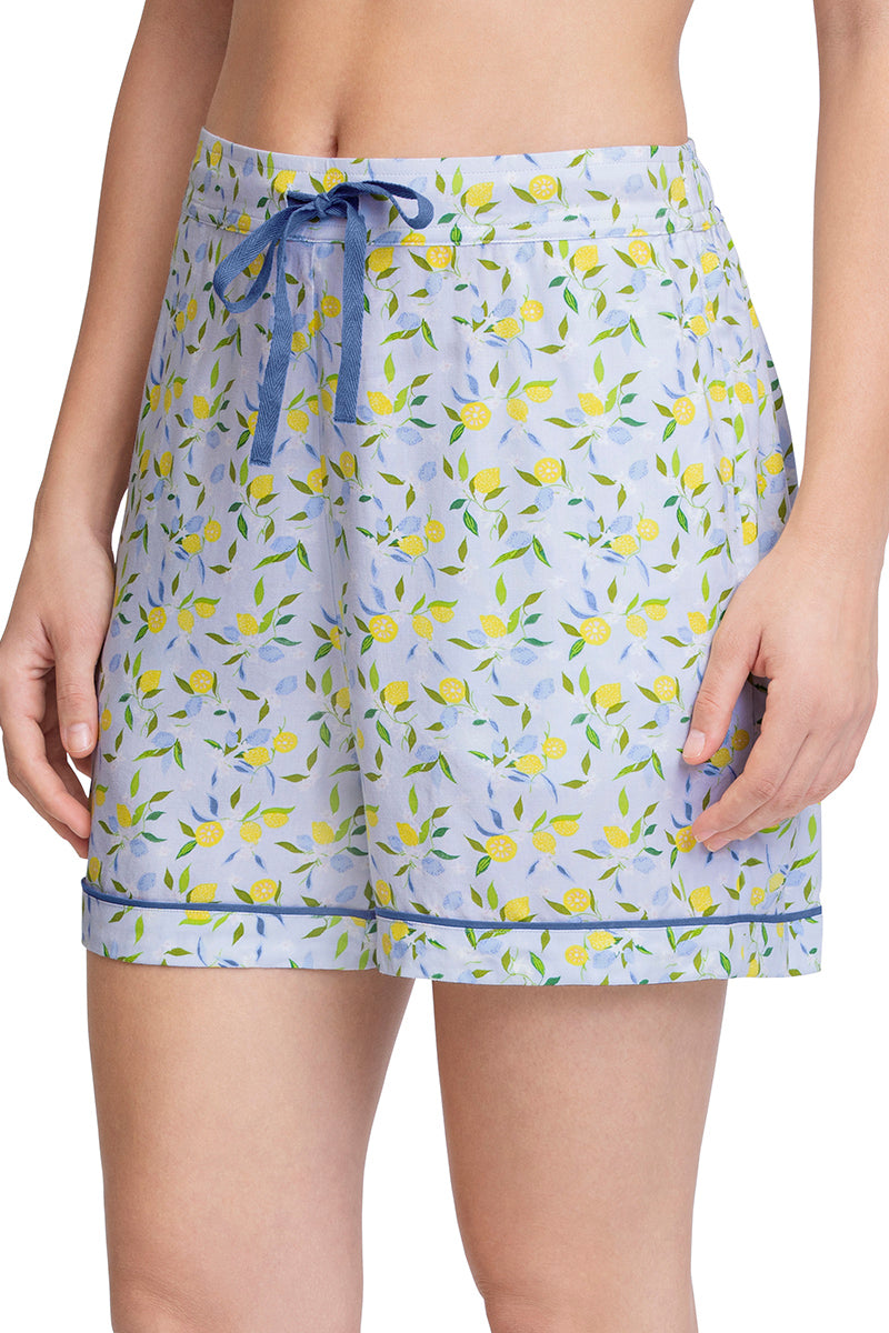 Amante Sleep Shorts - Lemon Leaf Pr - view 3