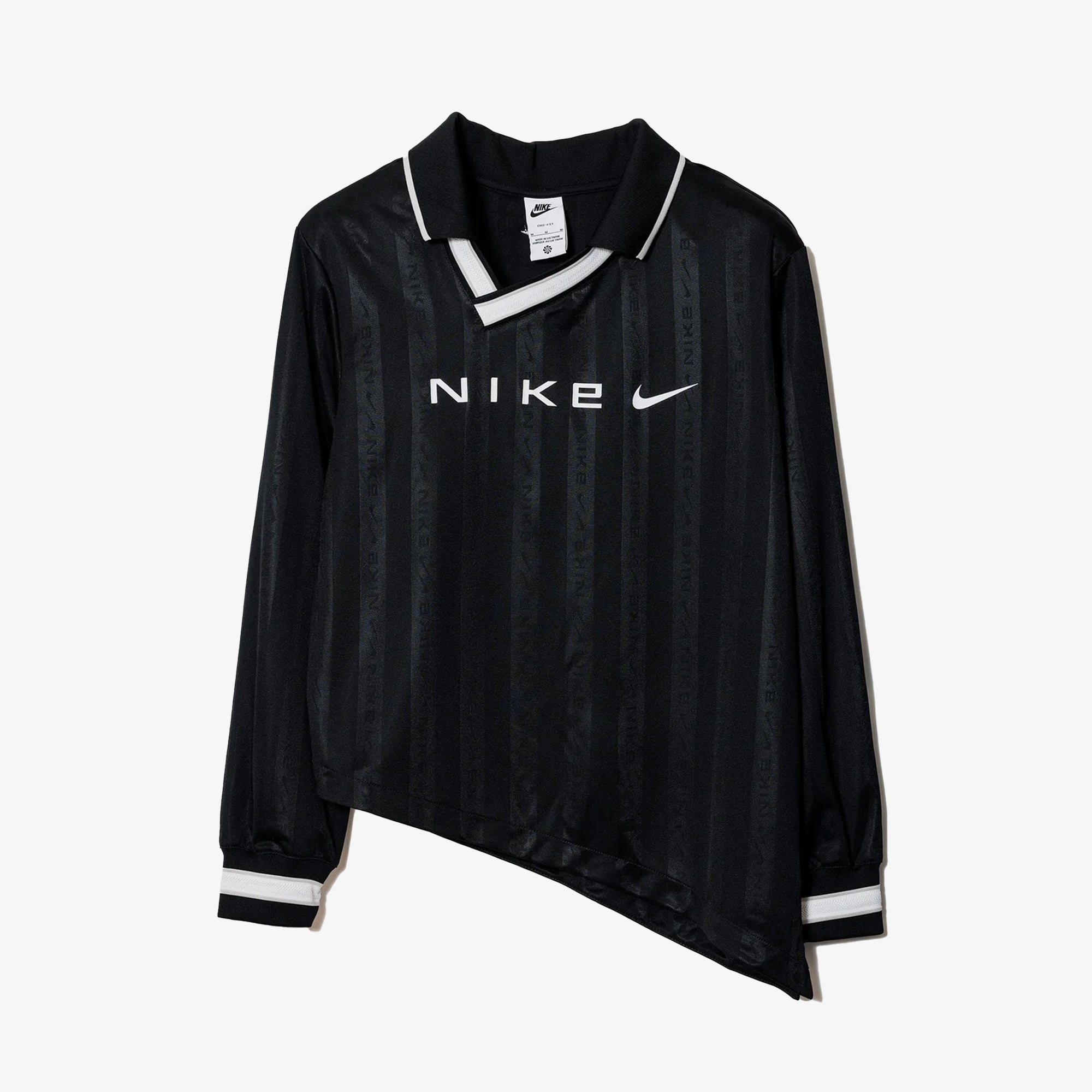Nike | As W Nsw Cllctn Df Jqrd Ls Jsy { Black/lt Iron Ore/white