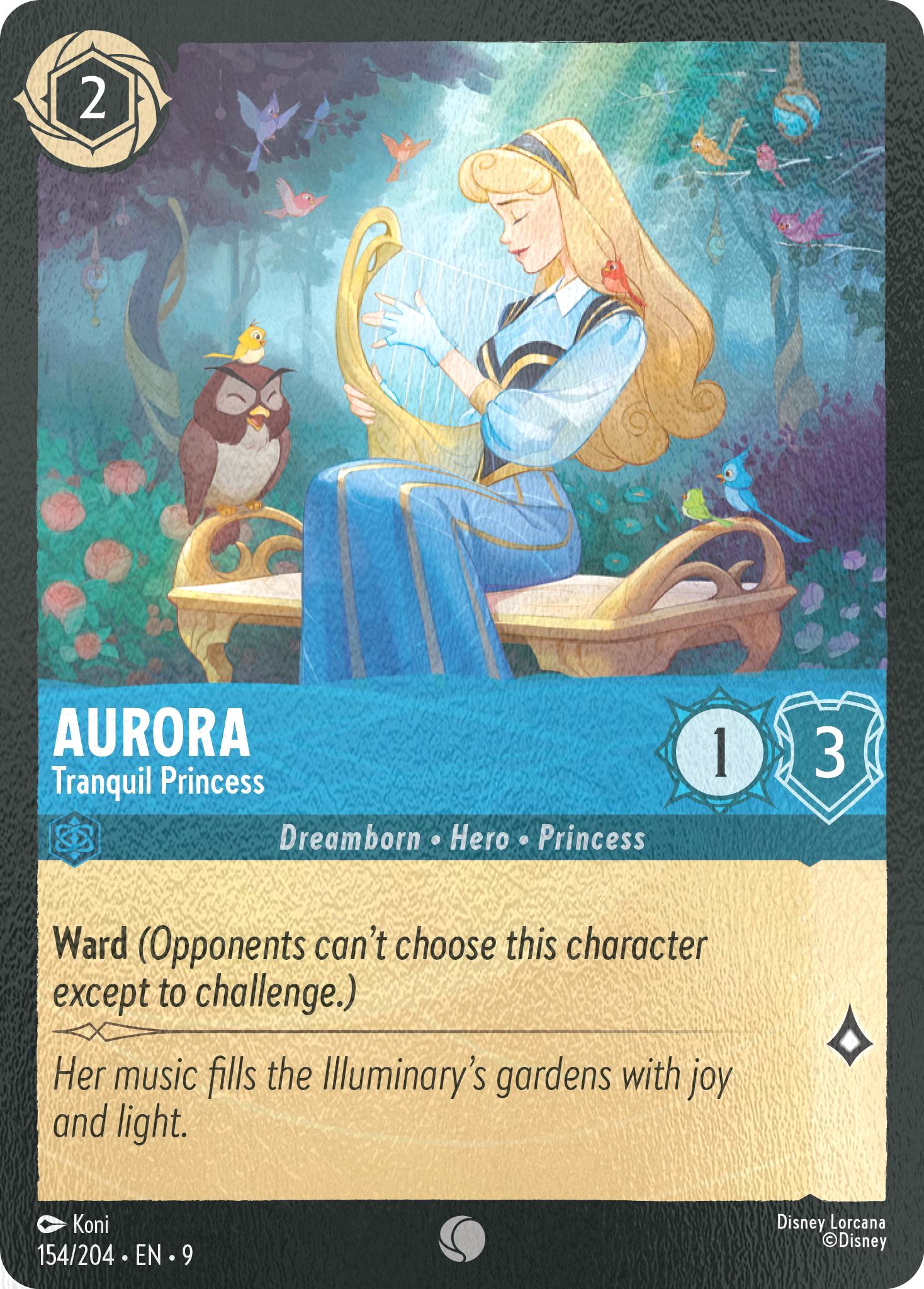 204 fabled cold – Lorcana Aurora - Tranquil Princess - 154/204 [Fabled] [Cold Foil]