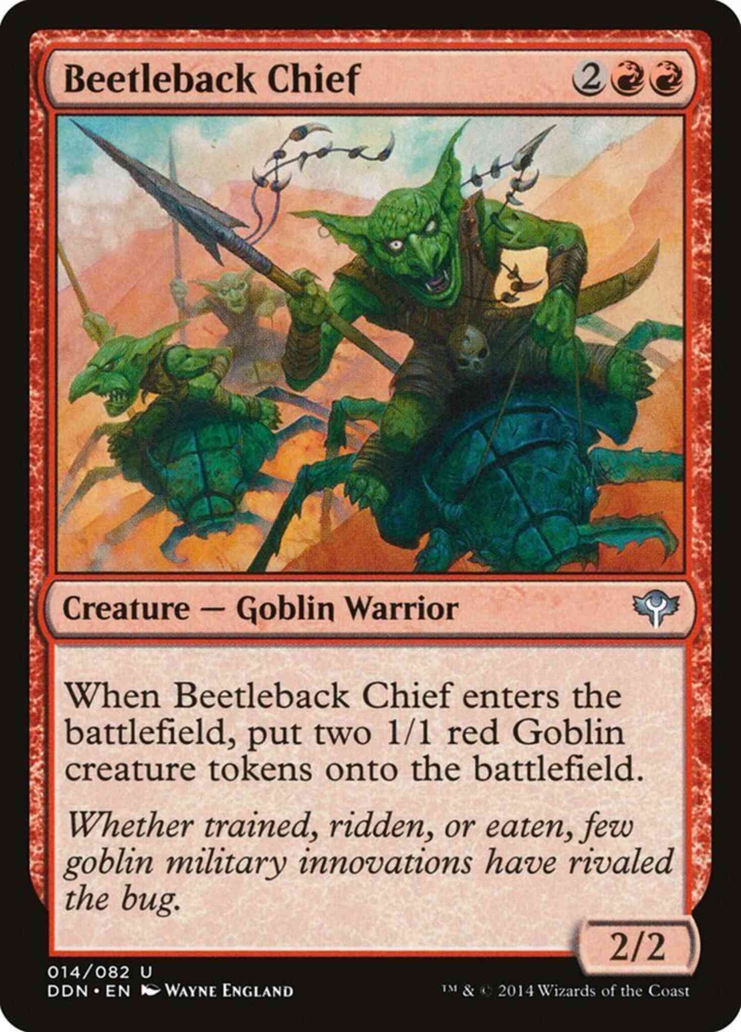 Beetleback chief 14 – Magic Beetleback Chief [14] [Duel Decks Speed vs Cunning] [Non-Foil]