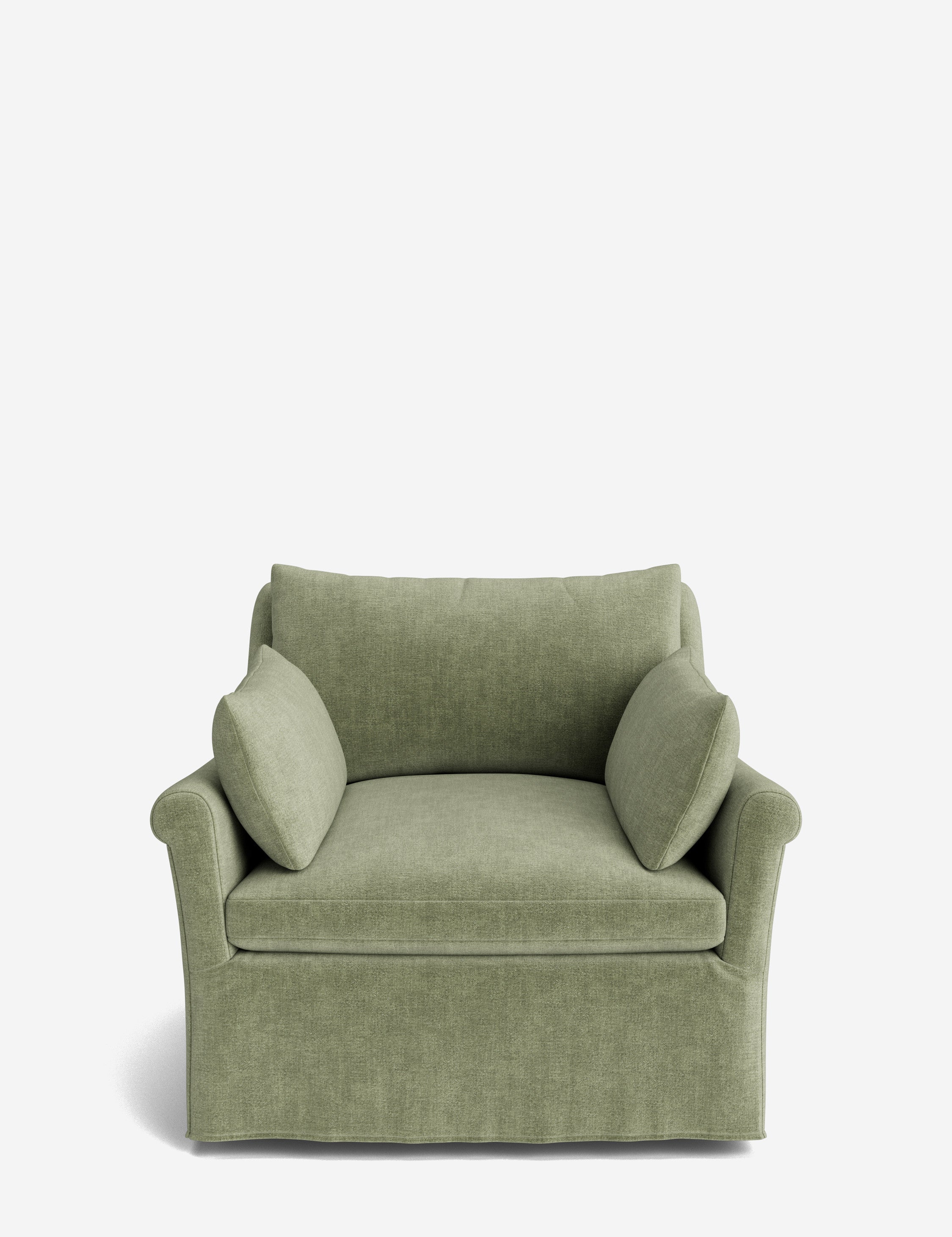 Lulu and Georgia Portola Rolled Arm Luxe Depth Slipcover Chair - view 2