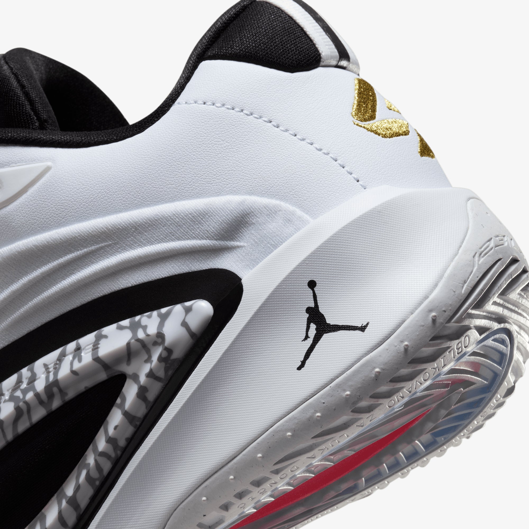 Jordan | Luka 3 Pf "motorsport" { White/metallic Gold-black-red Orbit - view 6