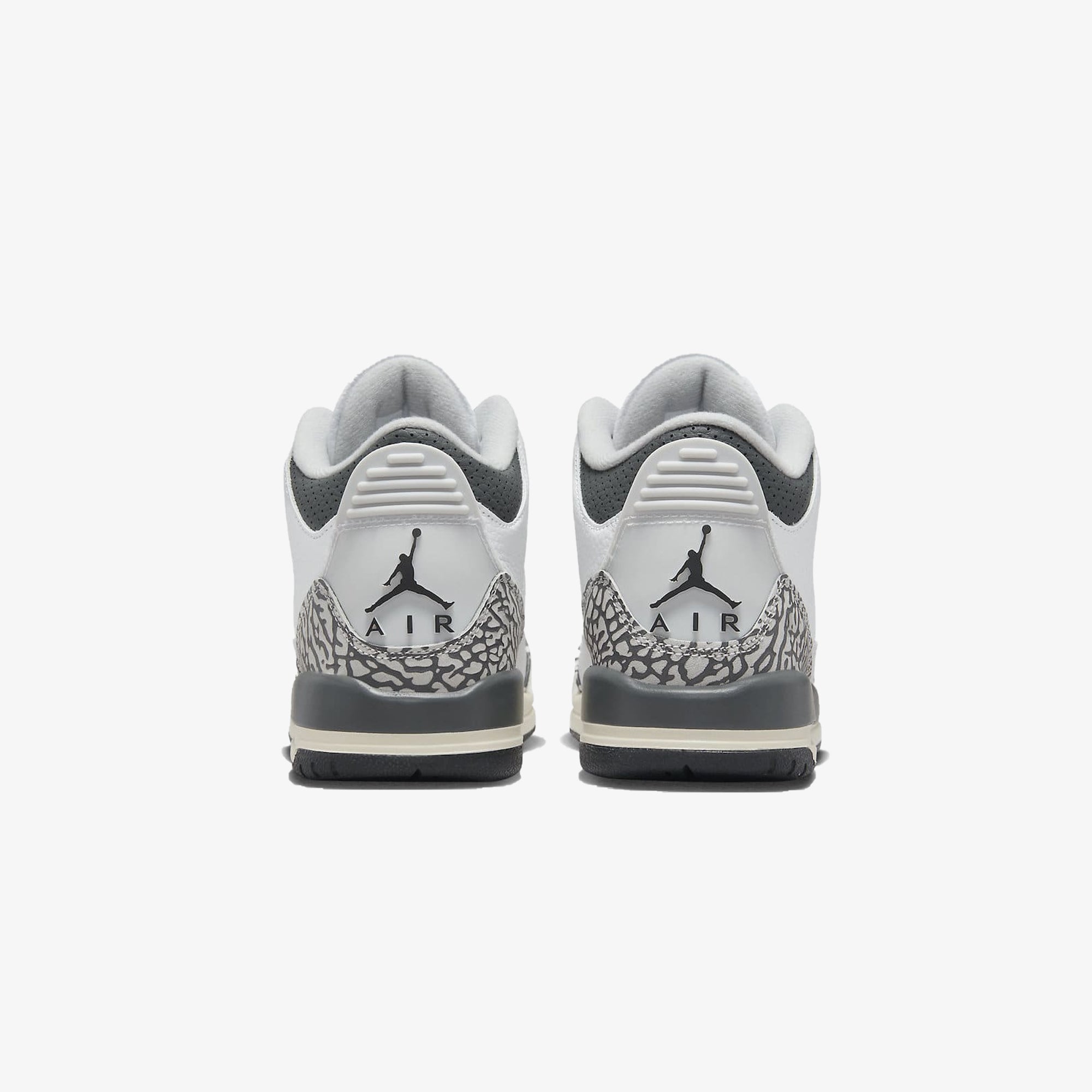 Jordan | AIR JORDAN 3 RETRO (GS) { WHITE/BLACK-IRON-LIGHT ASH GREY - view 2