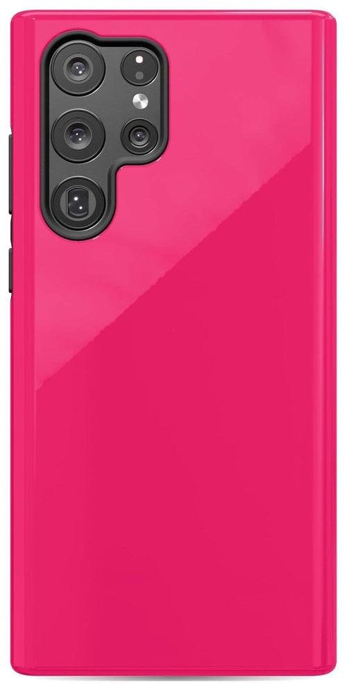 Casetry Think Pink | Solid Neon Pink Samsung Case - view 19