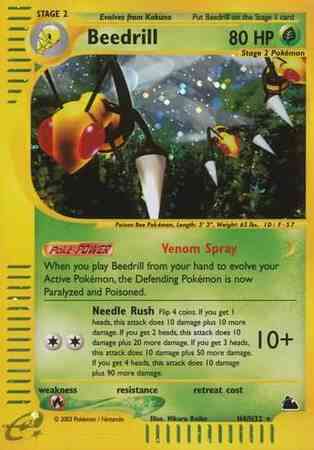 Rare ecard3-154 holo – Pokémon Beedrill - H4/H32 - Rare [ecard3-154] [Holo]