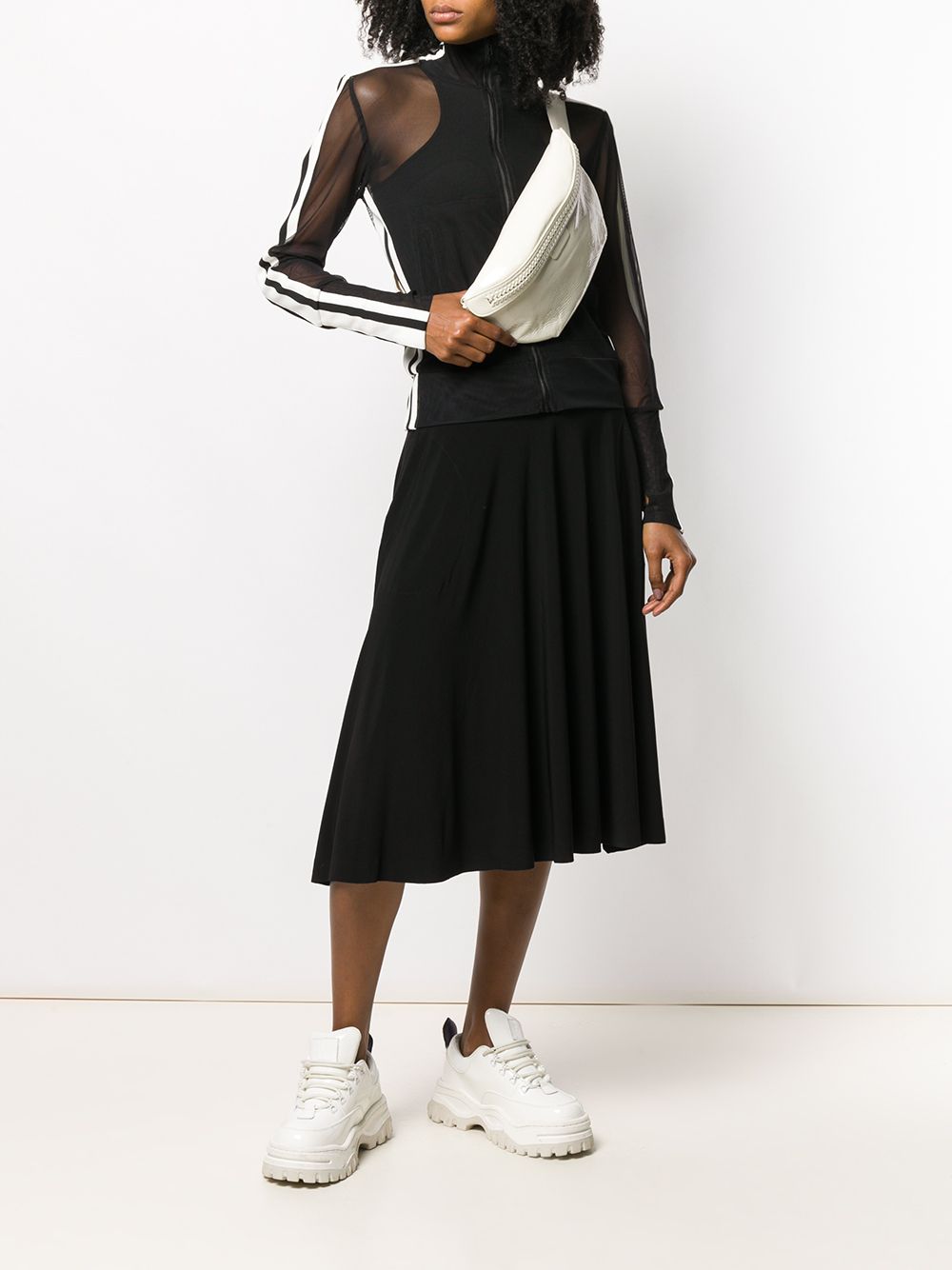 Norma Kamali Flared jersey skirt - view 2