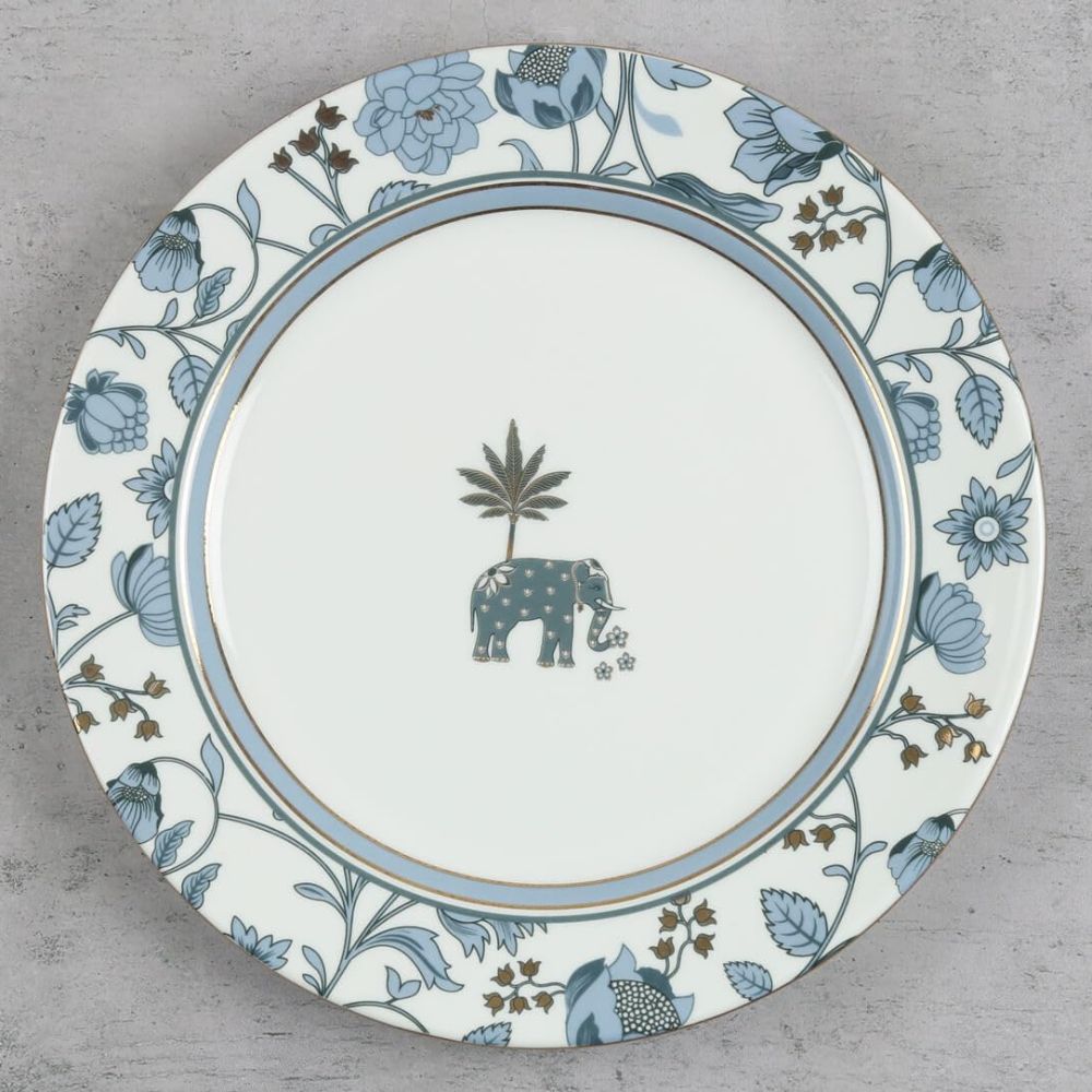 India Circus Gardenia Dreams Dinner Set | Premium 22K Liquid Gold | Set of 20 Pcs - view 2