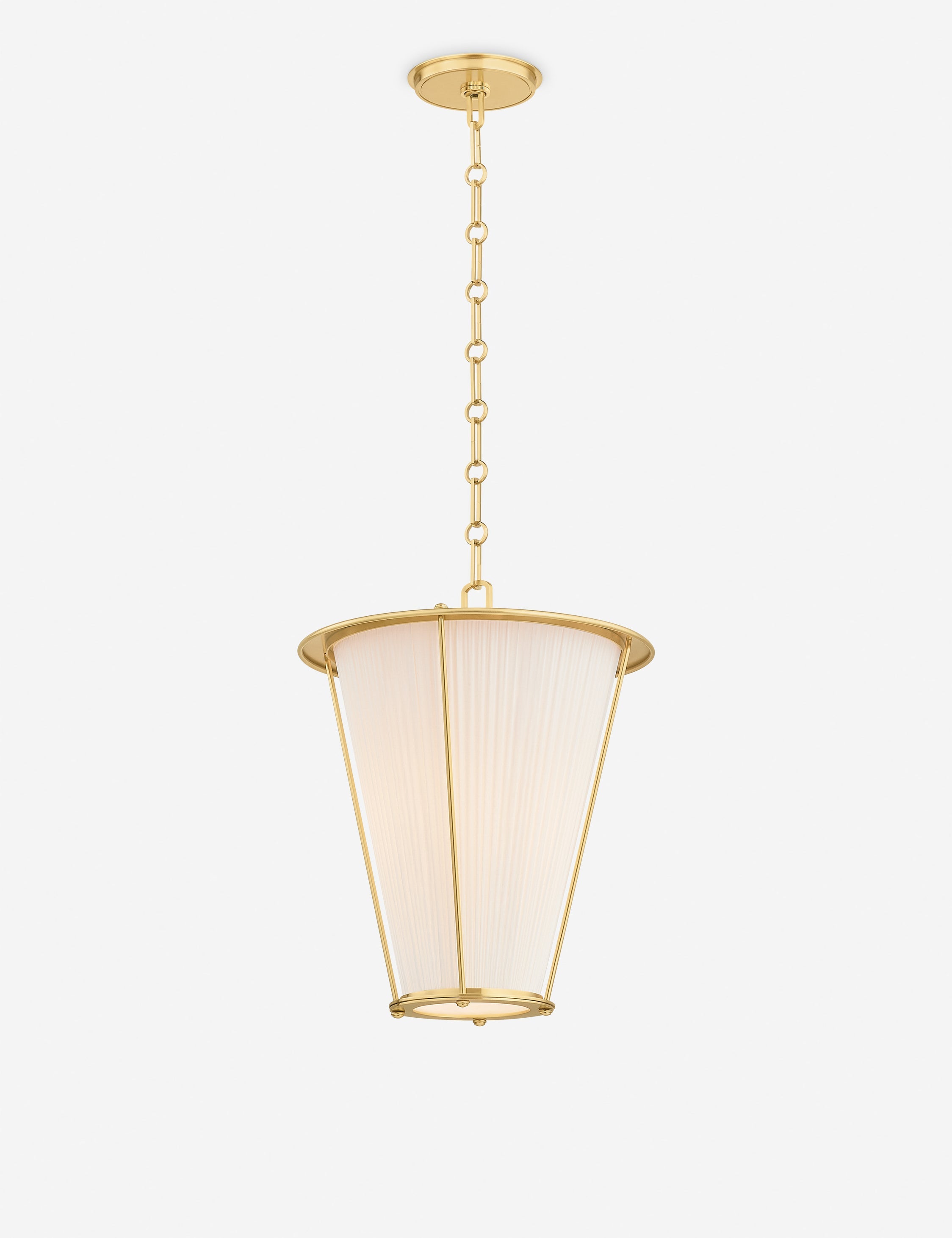 Lulu and Georgia Englert Pendant Light – Aged Brass and Ivory - view 4