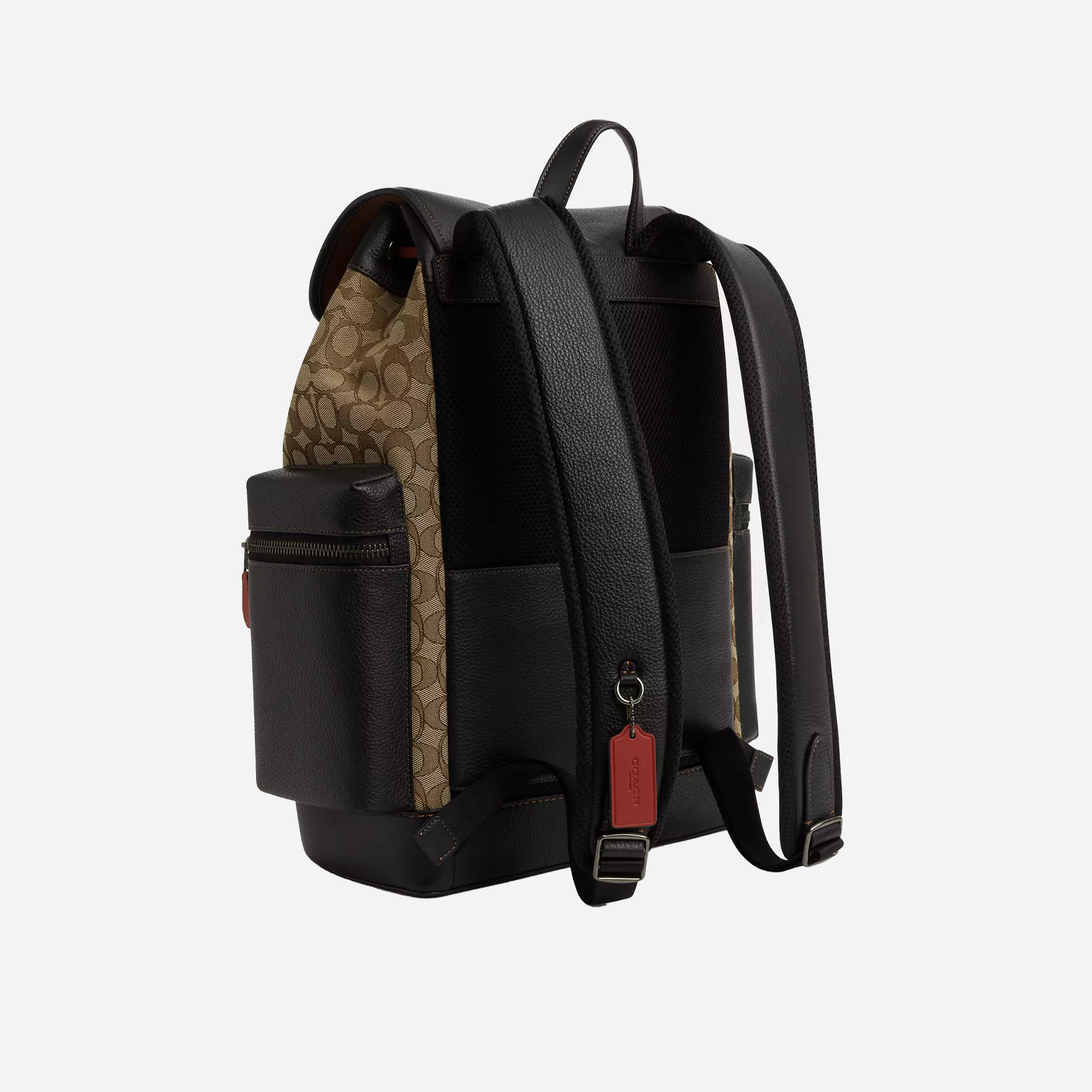 Coach Sprint Backpack In Signature Jacquard signature canvas/Black Antique Nickel/Khaki/Black Multi - view 2