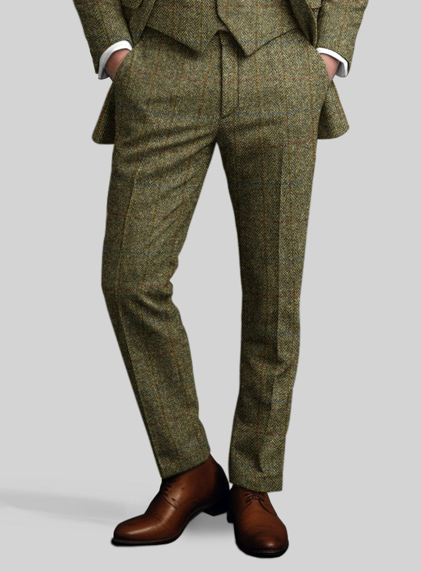 StudioSuits Harris Tweed Ranger Green Pants - view 2