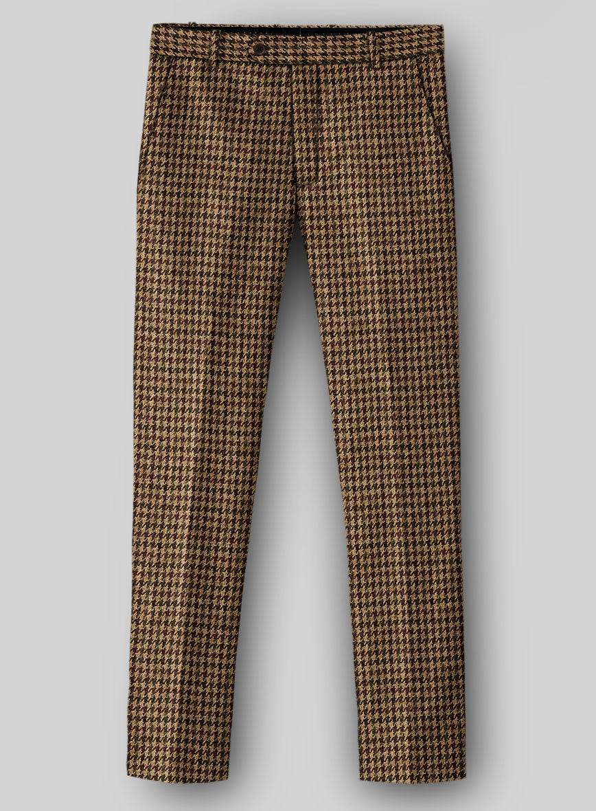 StudioSuits Harris Tweed Russet Houndstooth Pants