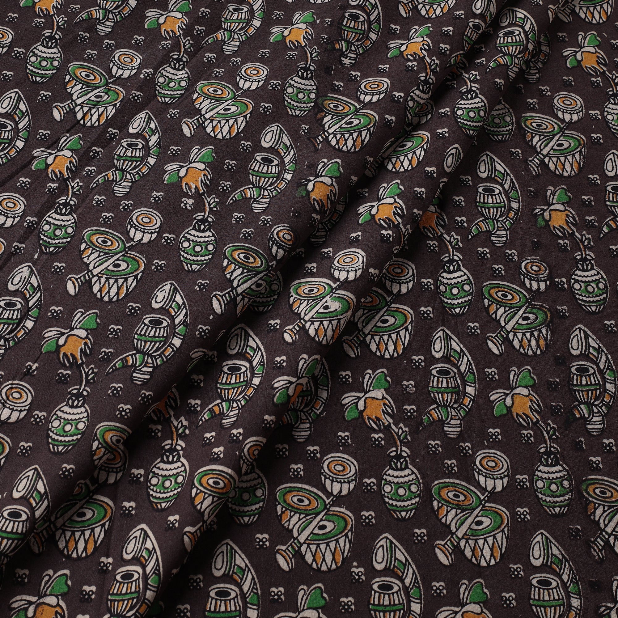 SOUTH KARGHA Brown - Kalamkari Printed Cotton Fabric - view 2