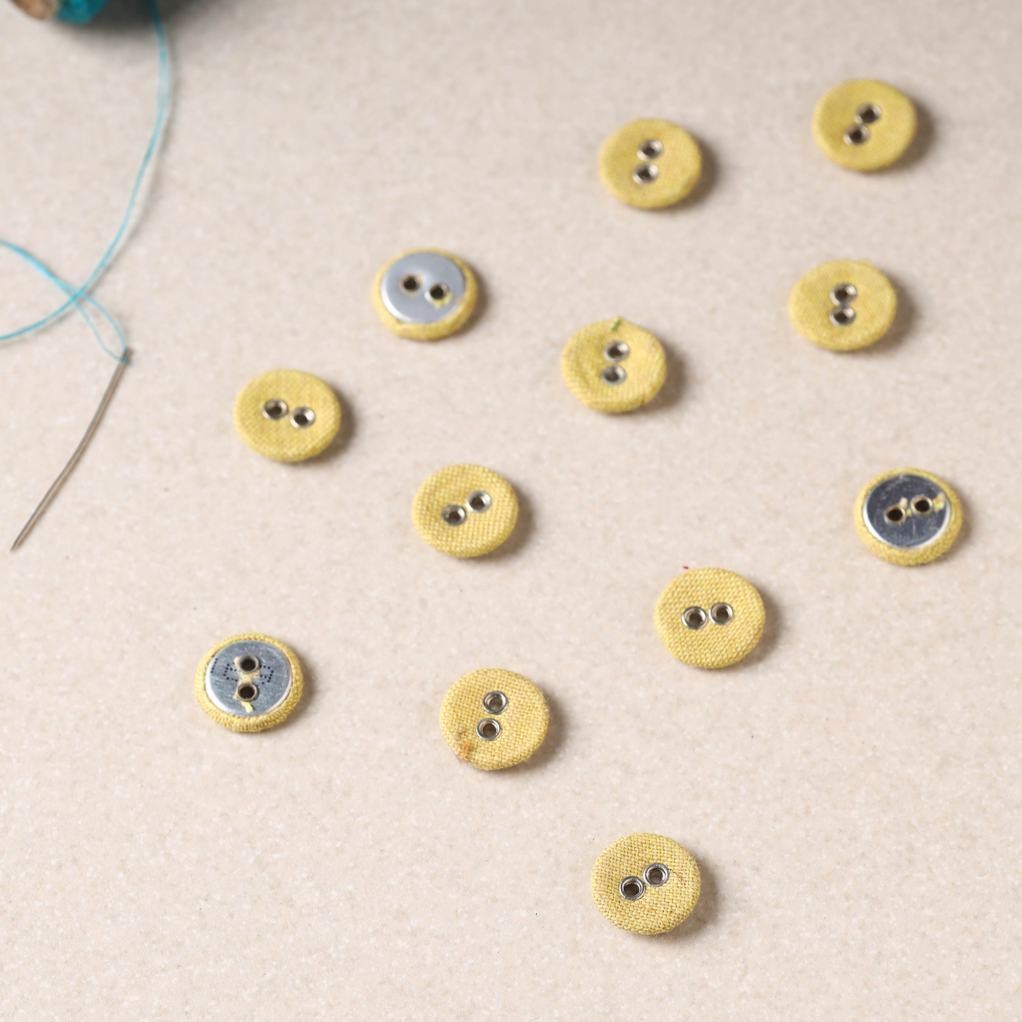 BUTTON BAAZ 1cm Buttonbaaz Handmade Button Medium (Set of 10) 60