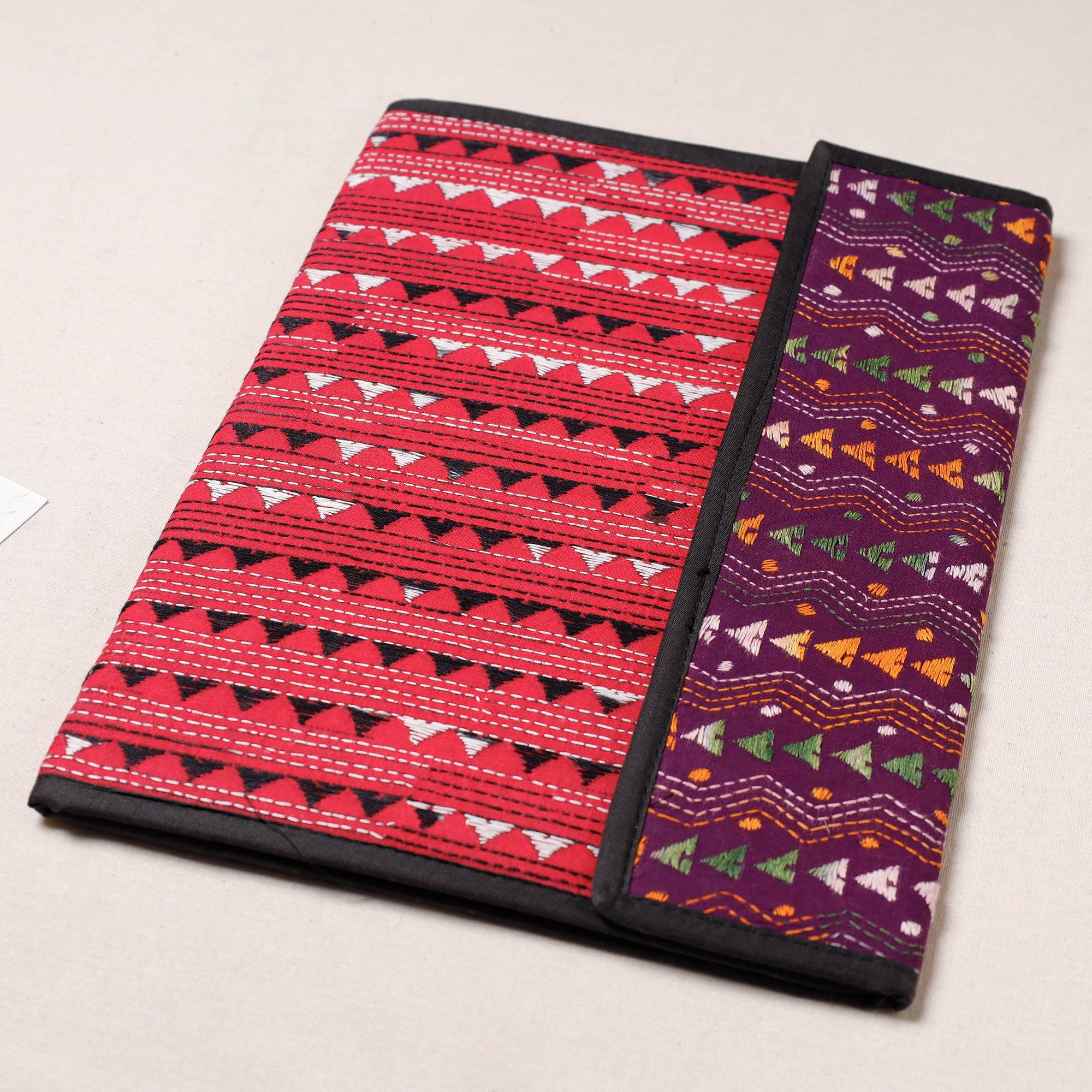ASALKAAR Bengal Kantha Work Handcrafted File Folder - view 2