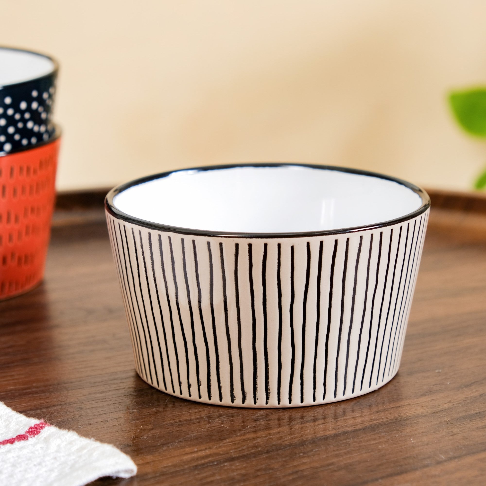 Nestasia Sienna Ceramic Bowl For Snacks Set Of 4 400ml - view 9