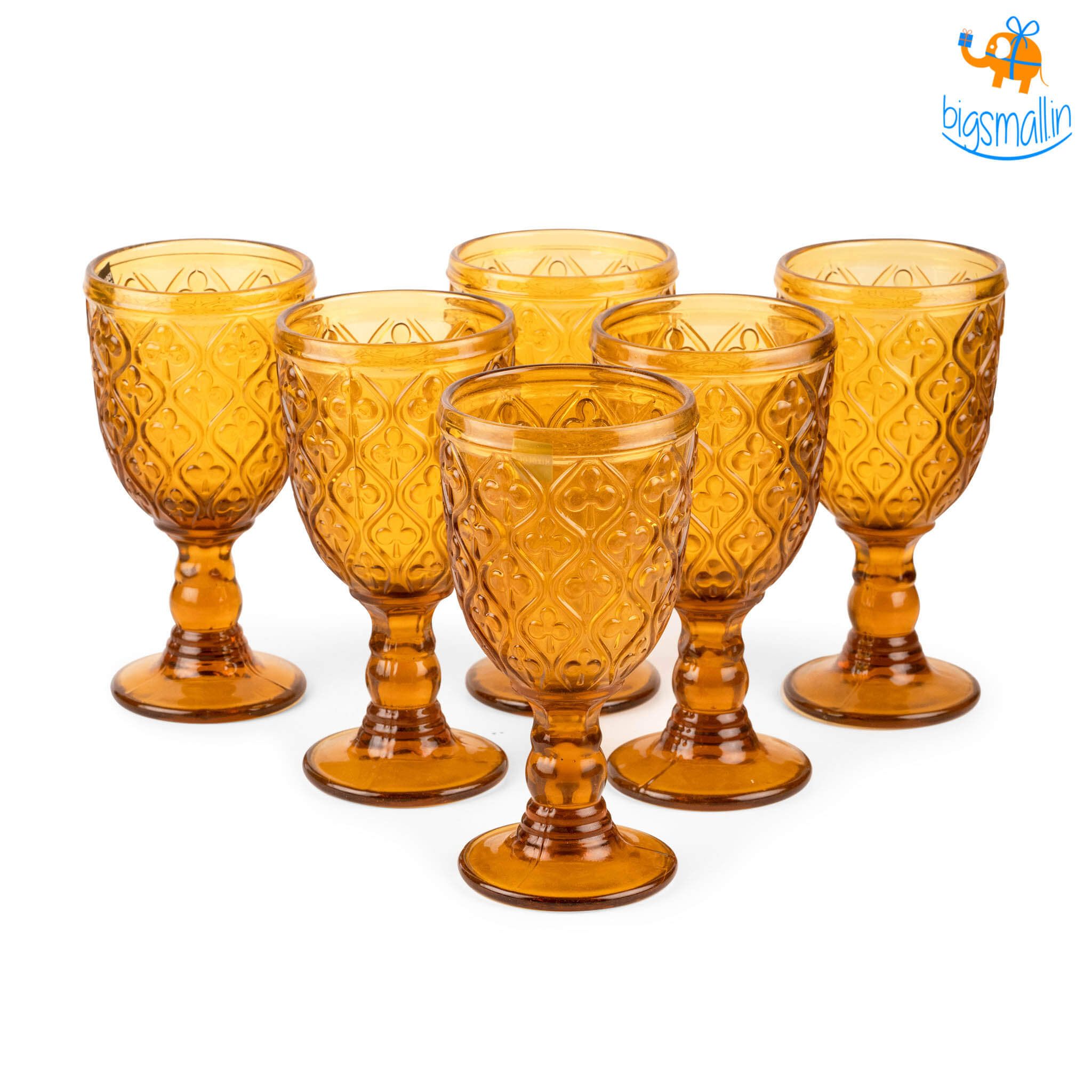 Devnow Amber Stem Glass - Set of 6 - view 3