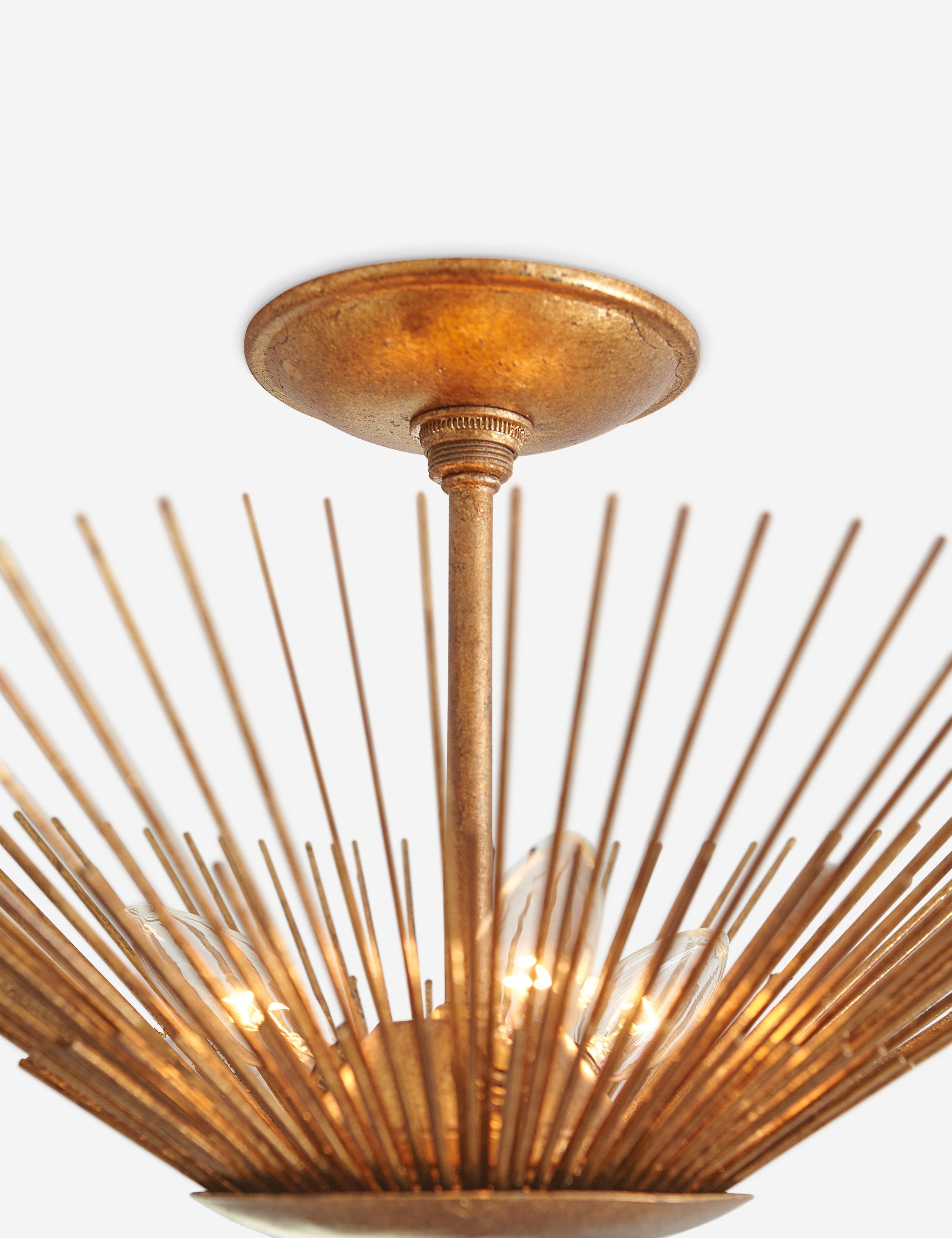 Lulu and Georgia Maire Semi-Flush Mount – Antique Brass - view 3