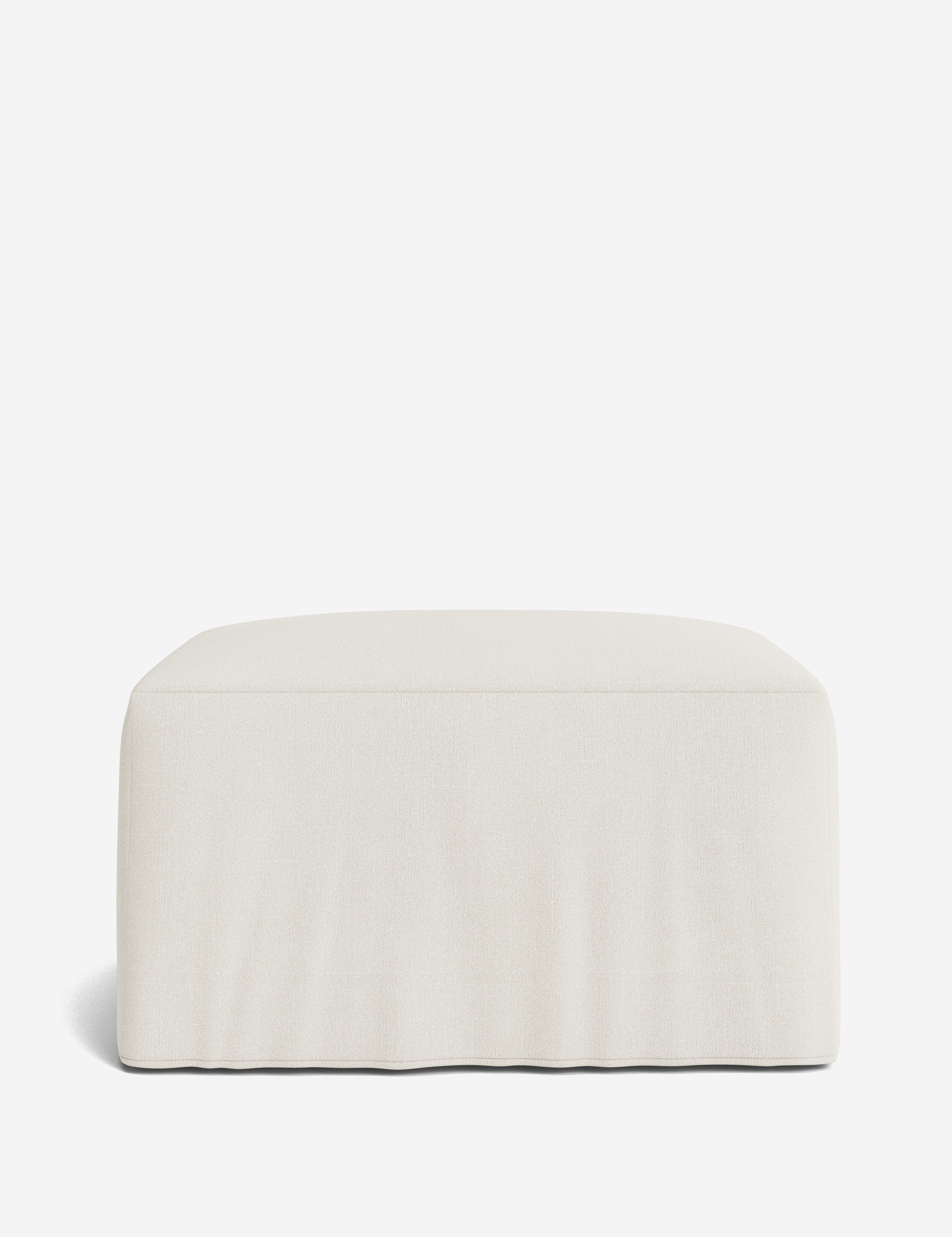 Lulu and Georgia Portola Slipcover Ottoman - view 44