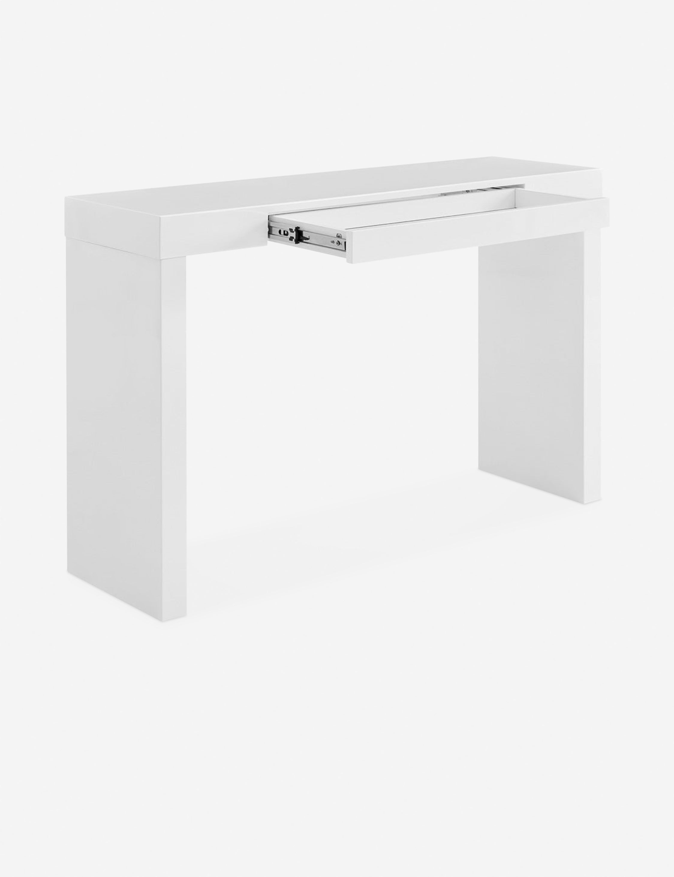 Lulu and Georgia Daisi Narrow Desk – White - view 3