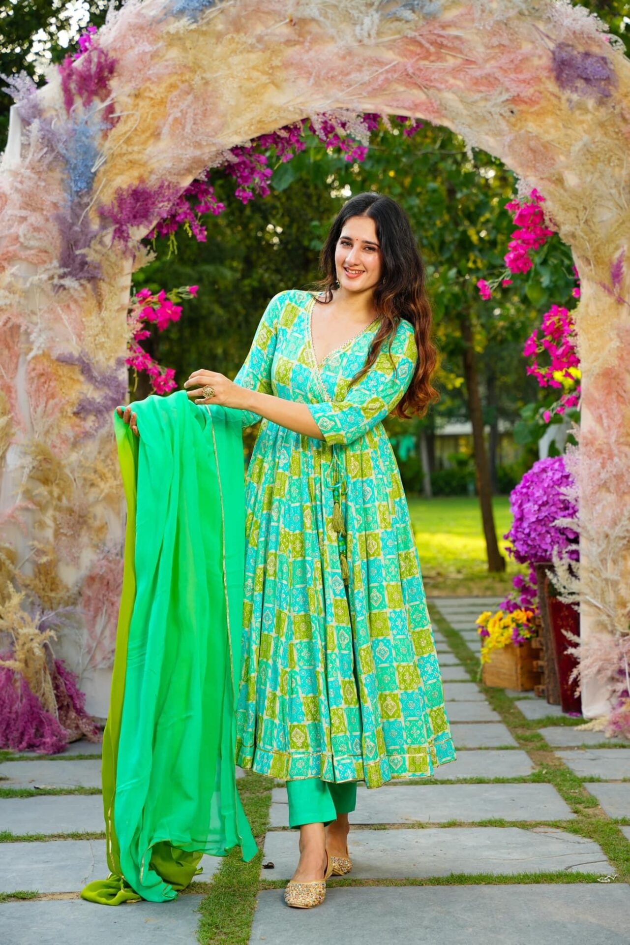 Idaho-o Iris green rayon set - view 2