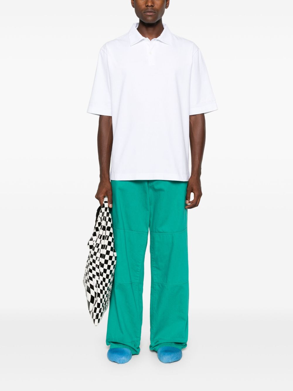 Marni logo-patch polo shirt – Cotton 100% - view 4