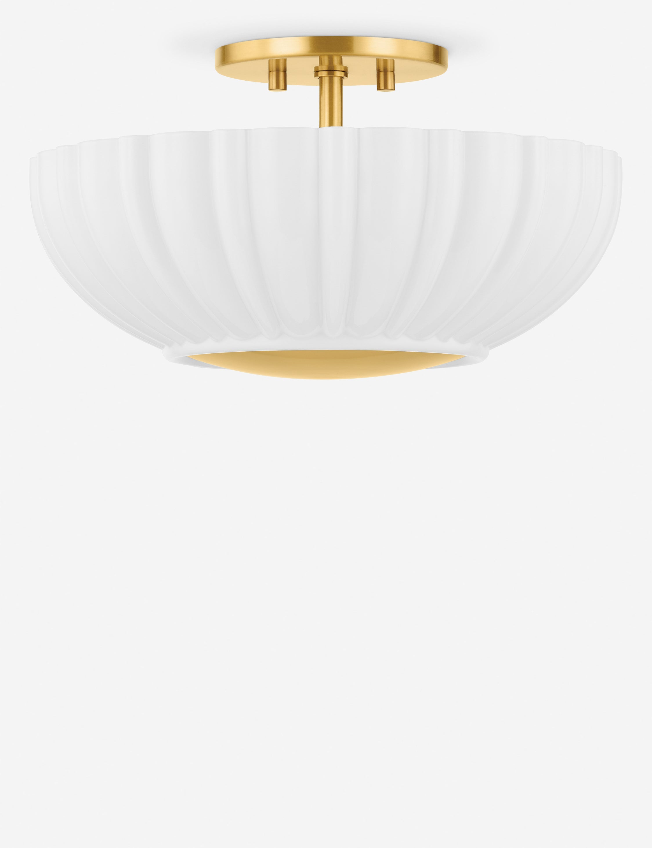 Lulu and Georgia Fleury Flush Mount Light – Brass