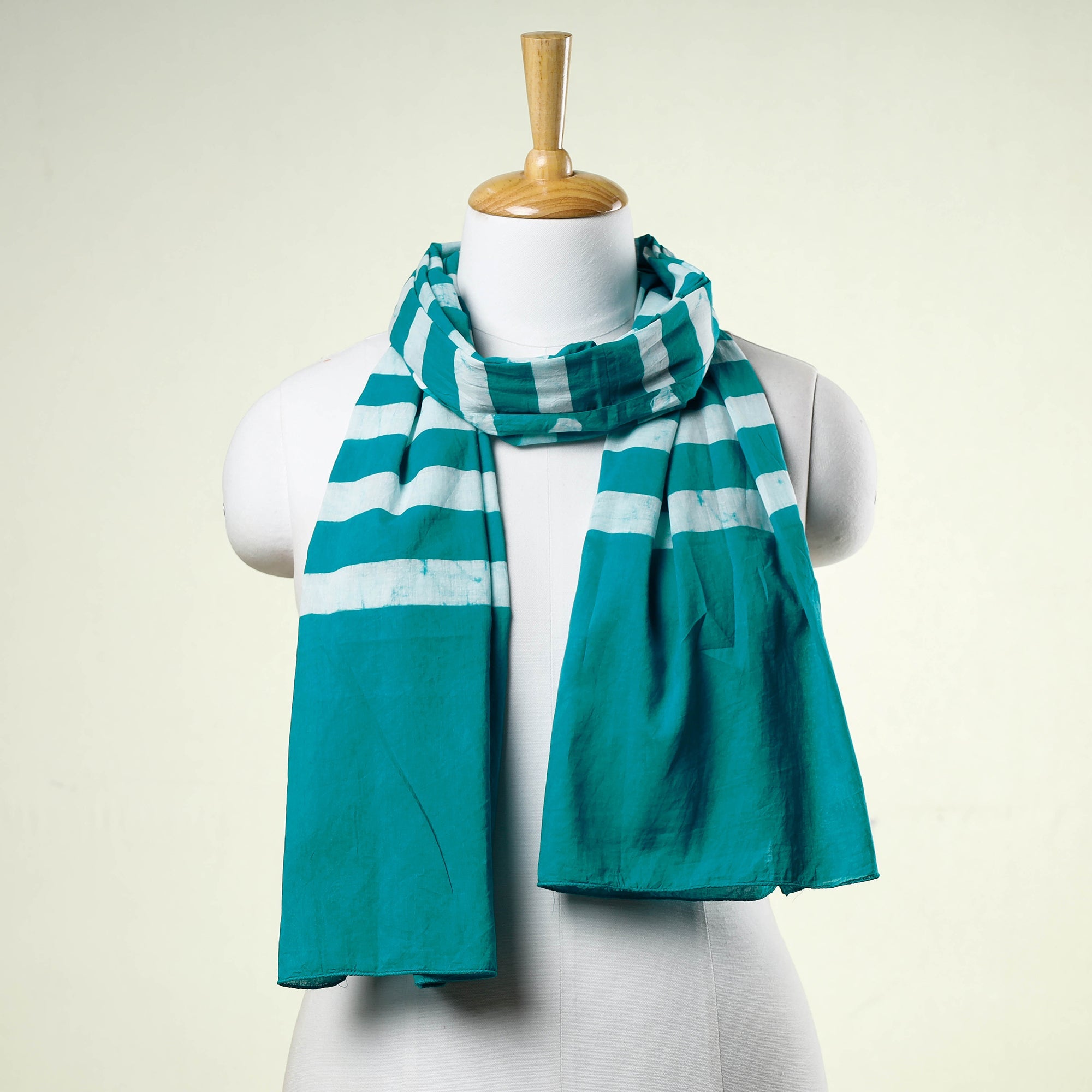 BATIK BY MD. SHARIFF Blue - Hand Batik Printed Cotton Stole
