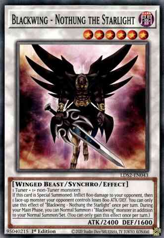 Yu-Gi-Oh! Blackwing - Nothung the Starlight - LDS2-EN043 - Common - 1st Edition