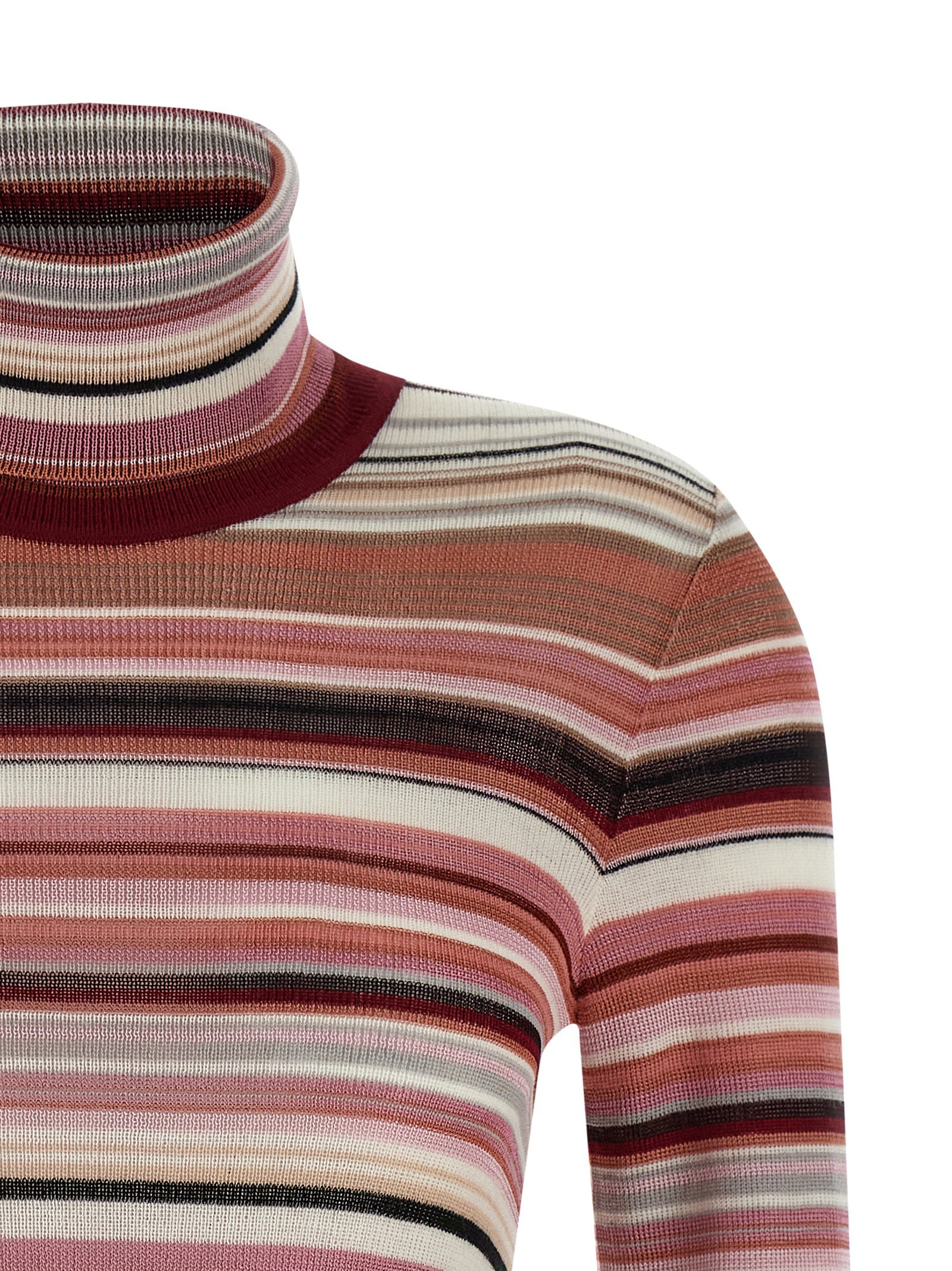 Missoni Striped Turtleneck Sweater – 59% viscose, 41% wool - view 3