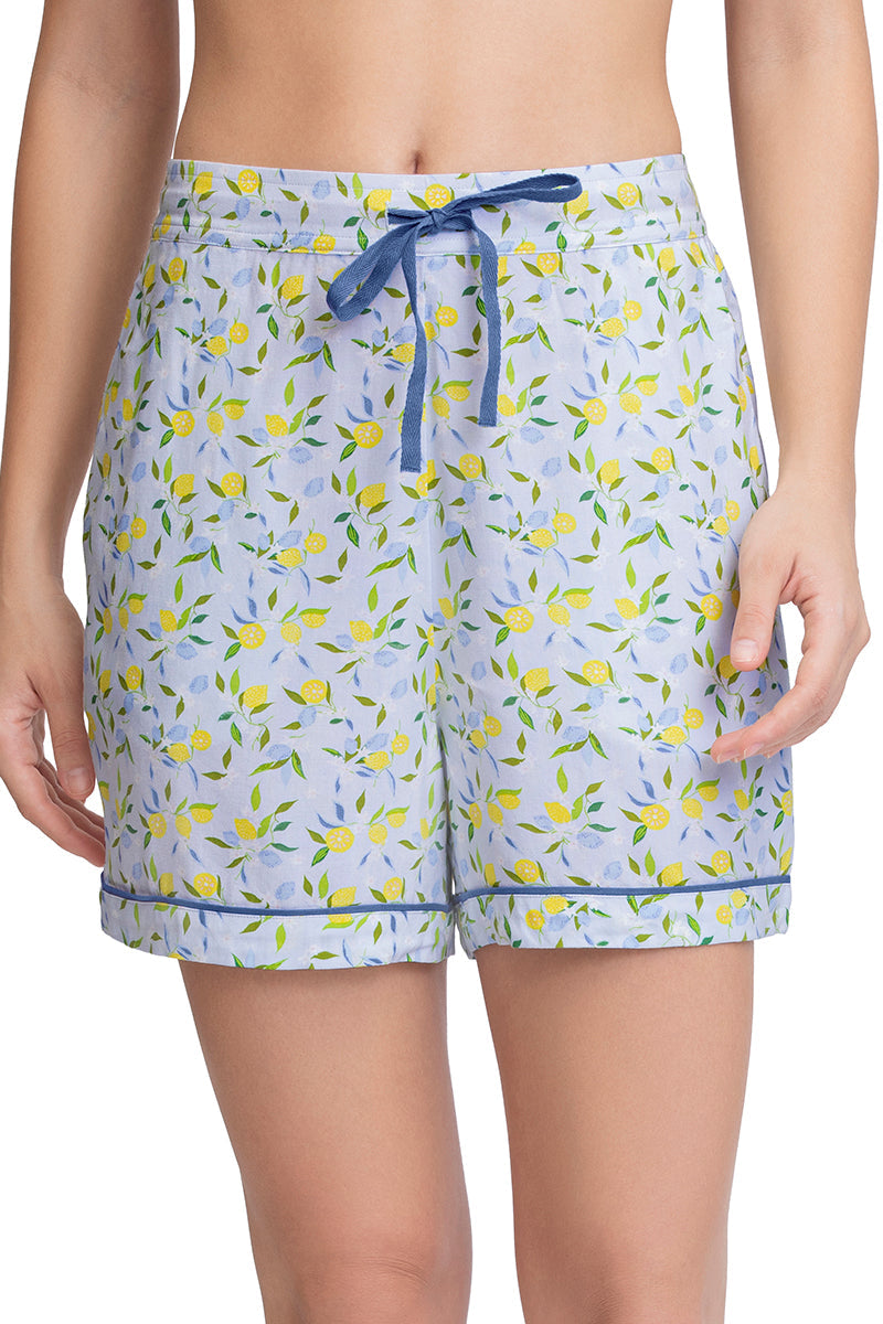 Amante Sleep Shorts - Lemon Leaf Pr