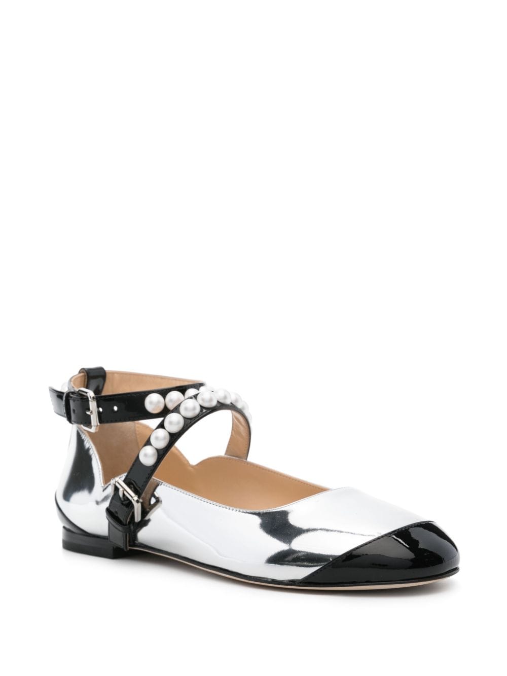 Mach & Mach two-tone ballerina shoes – Calf  Leather 100% - view 2