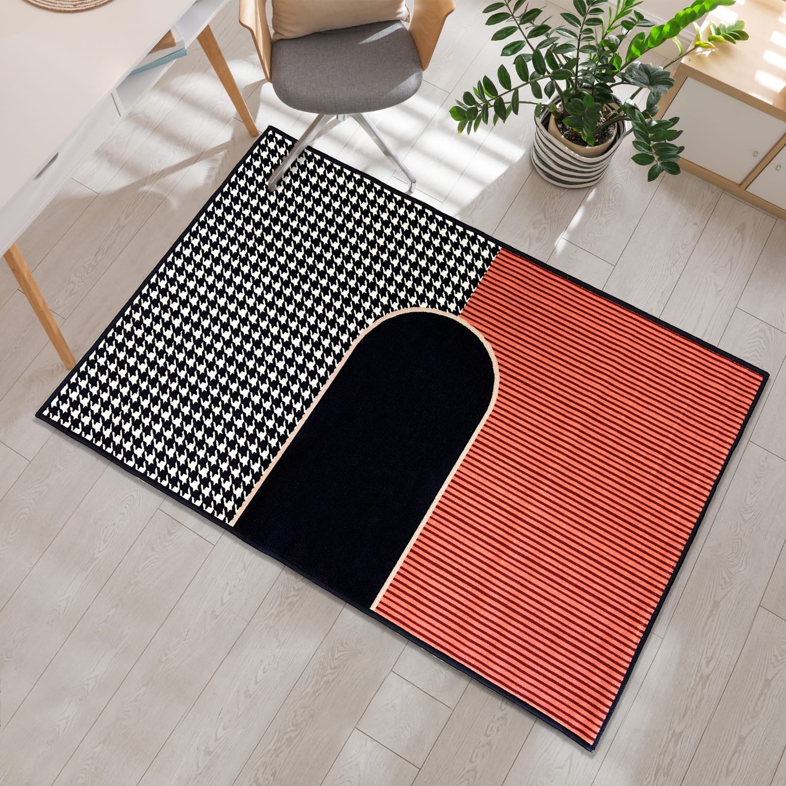 Urban Space Home Furnishing 3D Digital Printed Carpet, Rugs for Living Room , Bedroom , Rug with Anti Slip Backing - DR1027