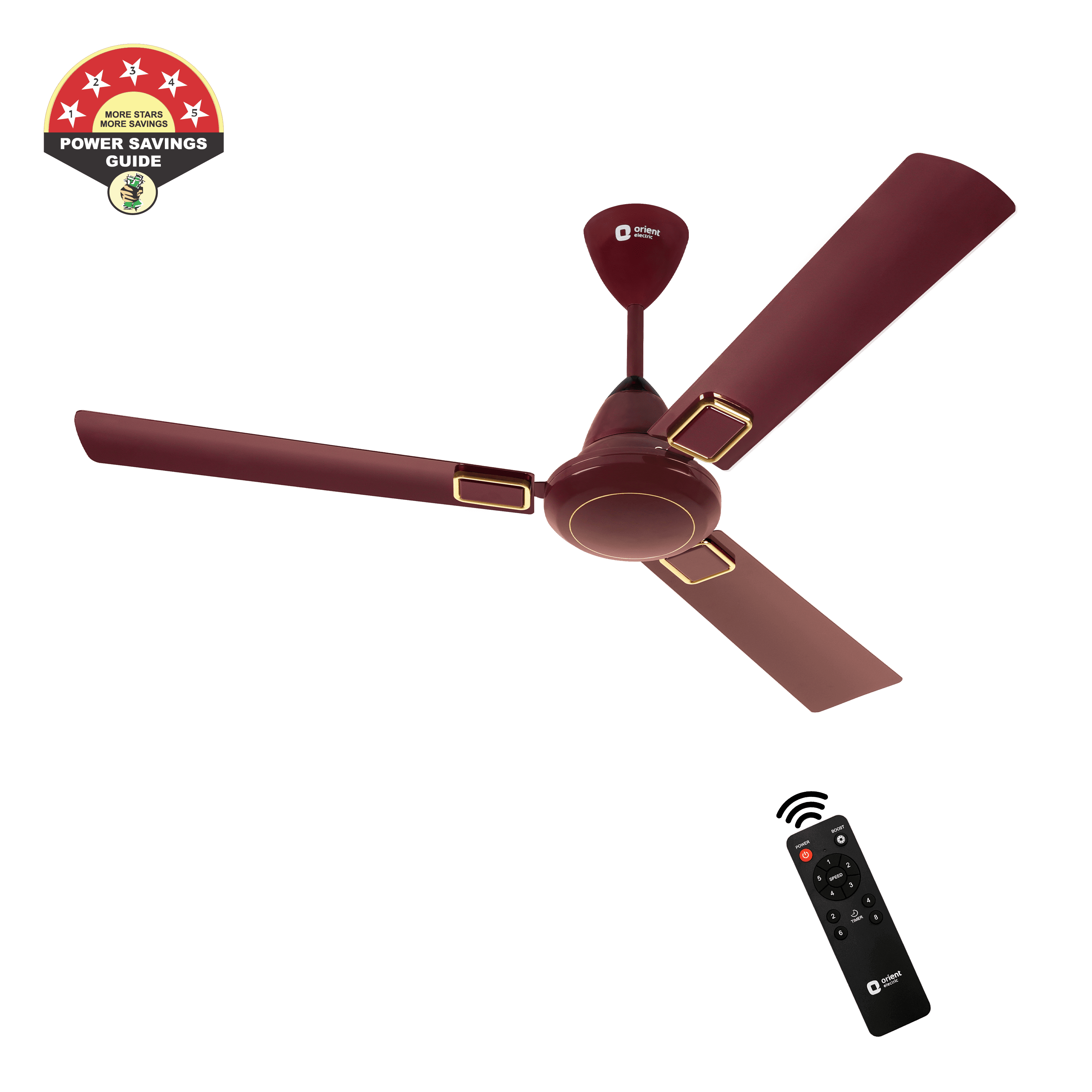 Orient Electric 1200mm I-Falcon Deco BLDC Ceiling Fan With Remote