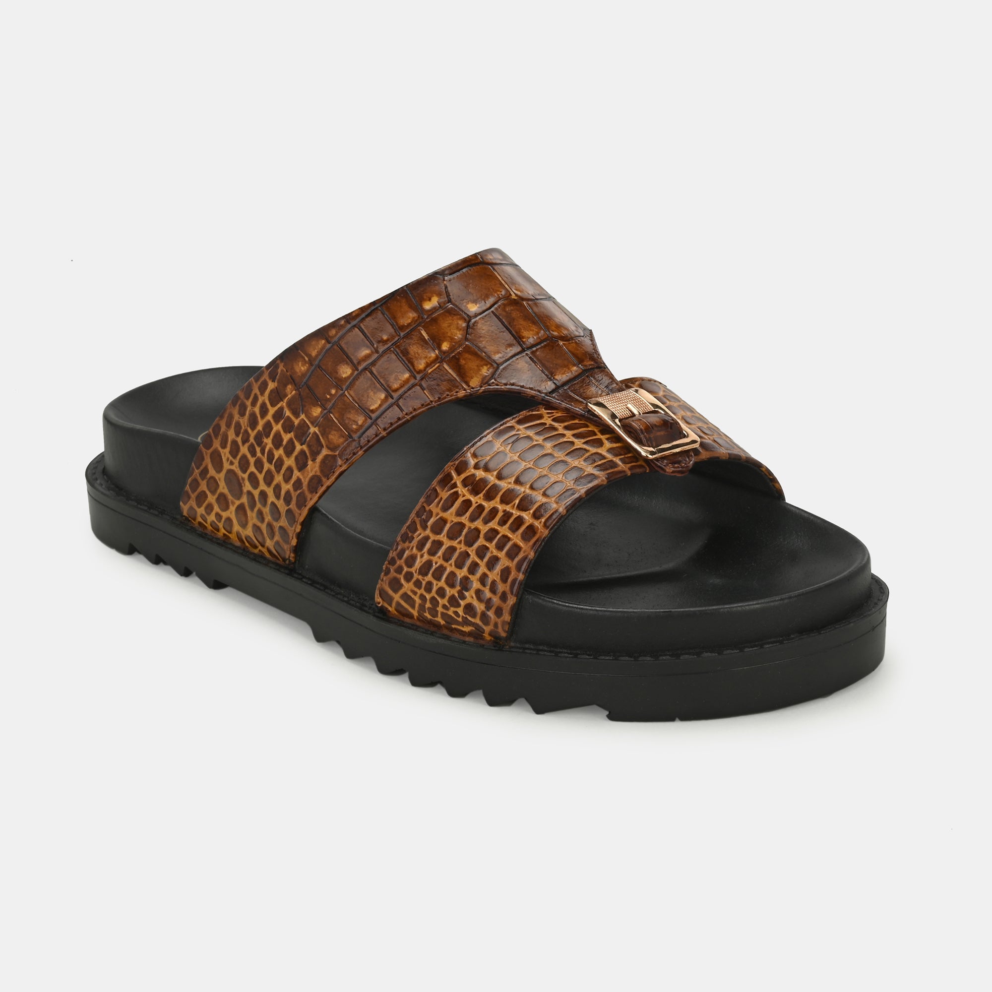 Tan Arba Slippers By Lafattio - view 3
