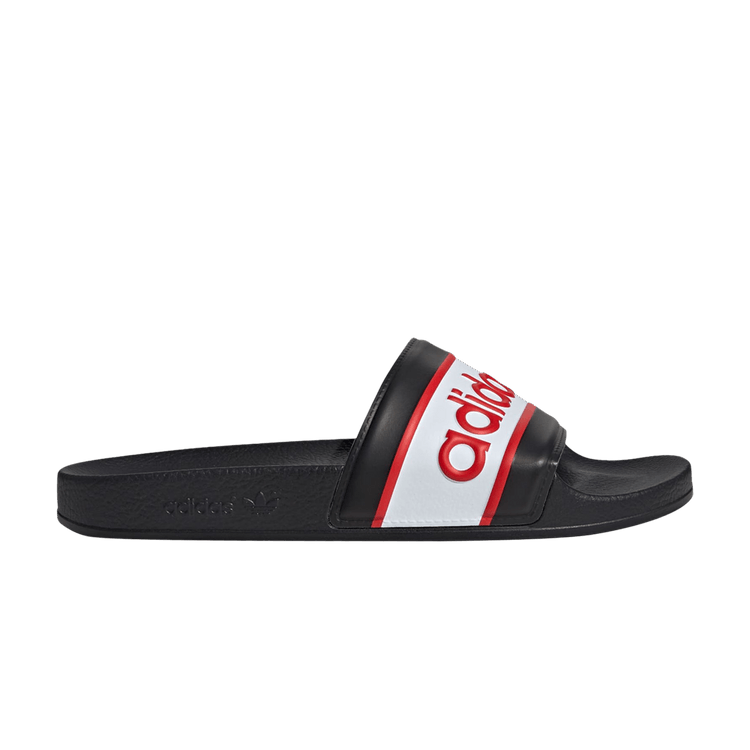 Yeezy adidas Adilette Slides Core Black Red Cloud White