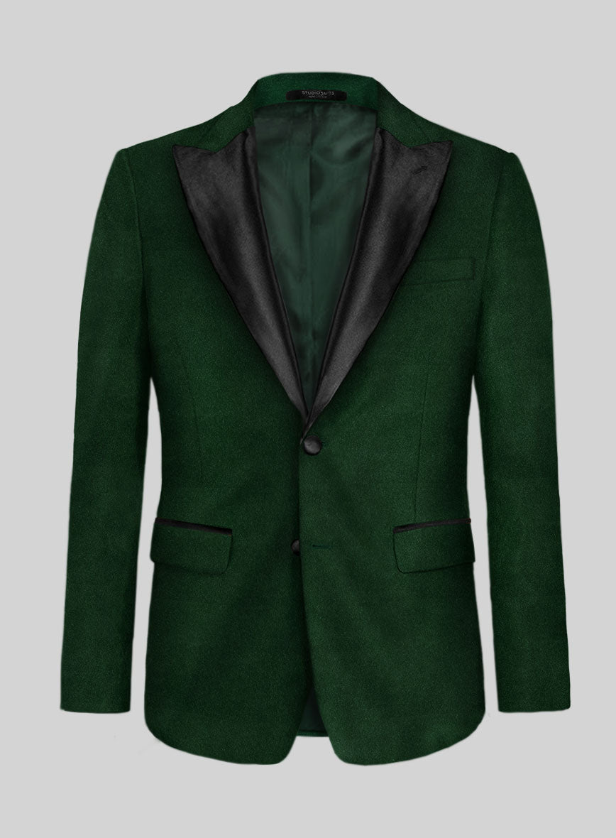 StudioSuits Green Velvet Tuxedo Jacket