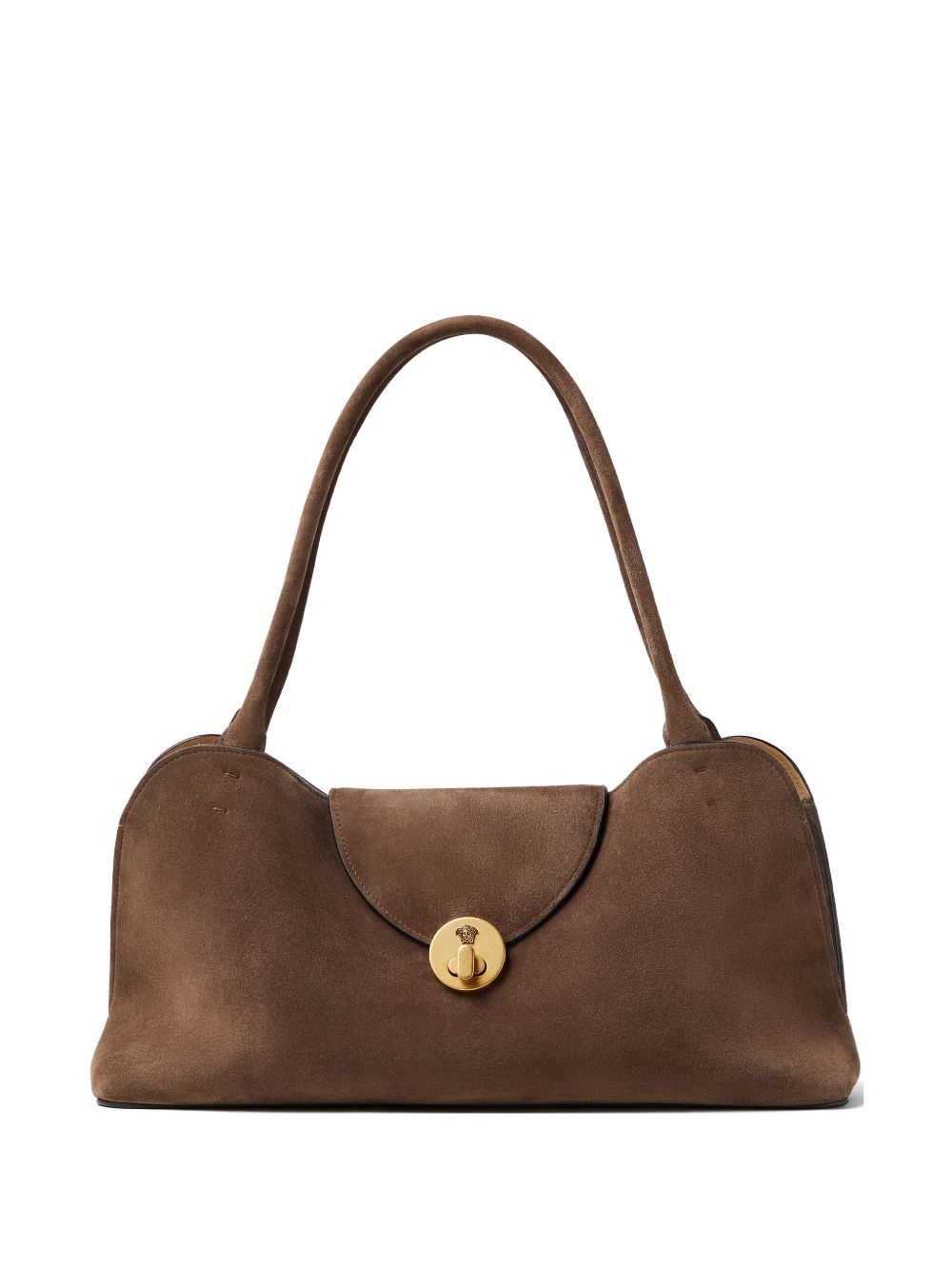 Versace Vivian Medium Suede Shoulder Bag – Calfleather 100%