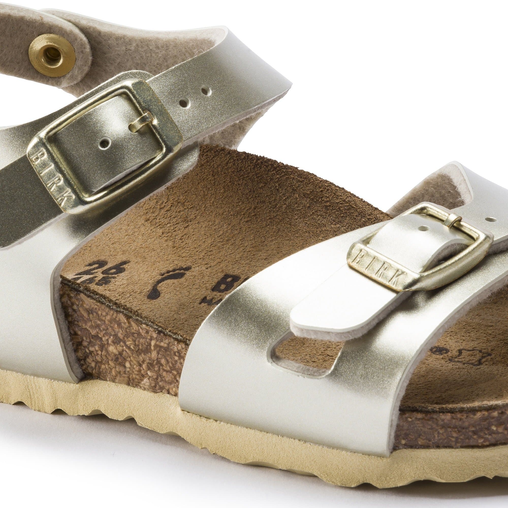 Birkenstock Rio Kids Birko-Flor – Gold Gold/Electric Metallic - view 5