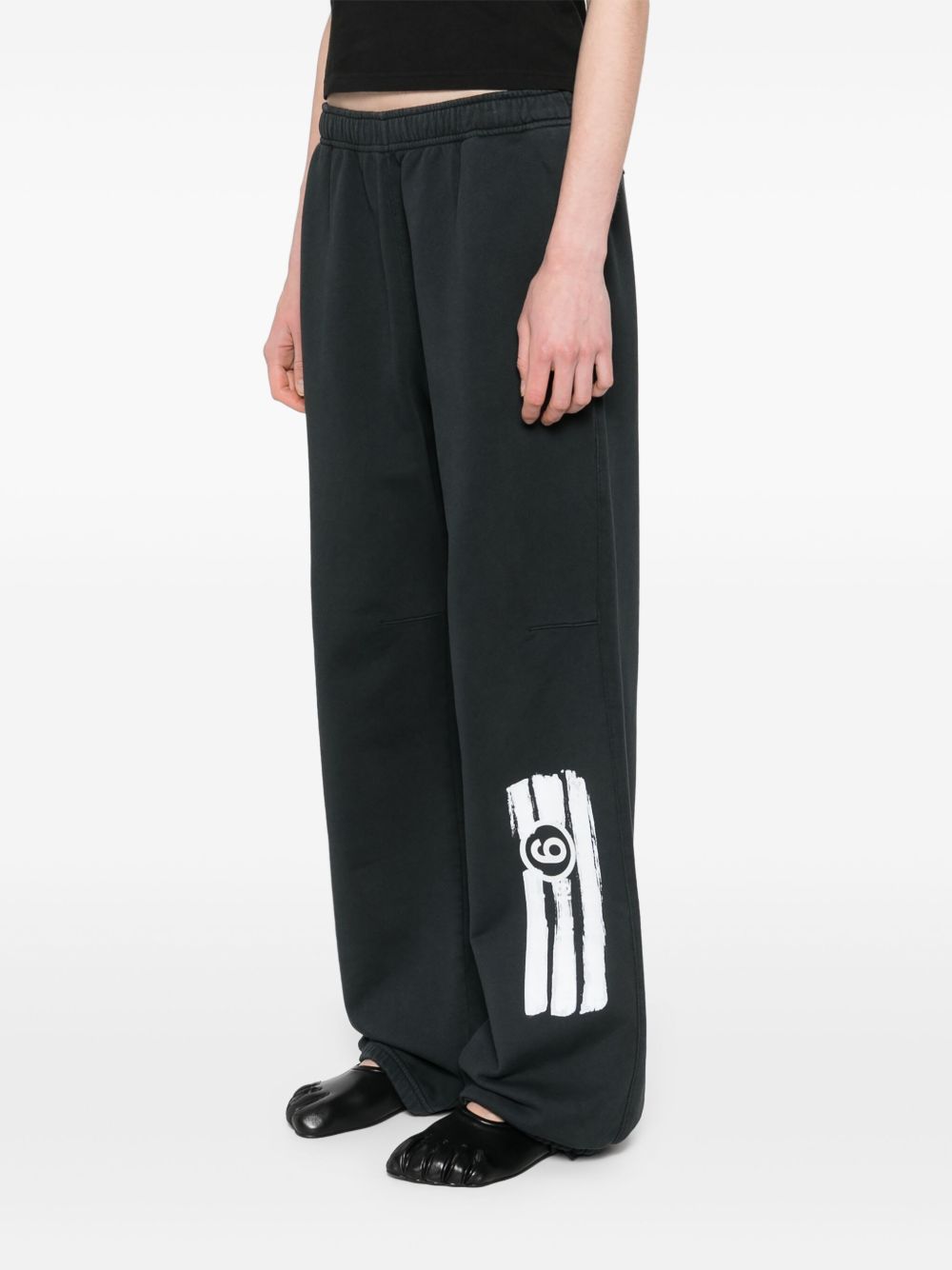 MM6 Maison Margiela Logo cotton sweatpants – Outer: Cotton 100% - view 4