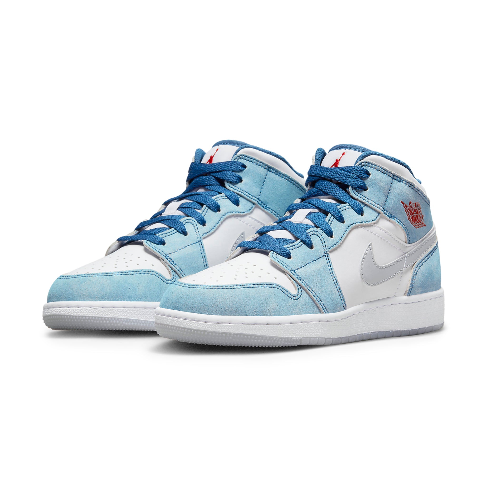 Air Jordan 1 Mid SE French Blue Light Steel (GS) - view 2