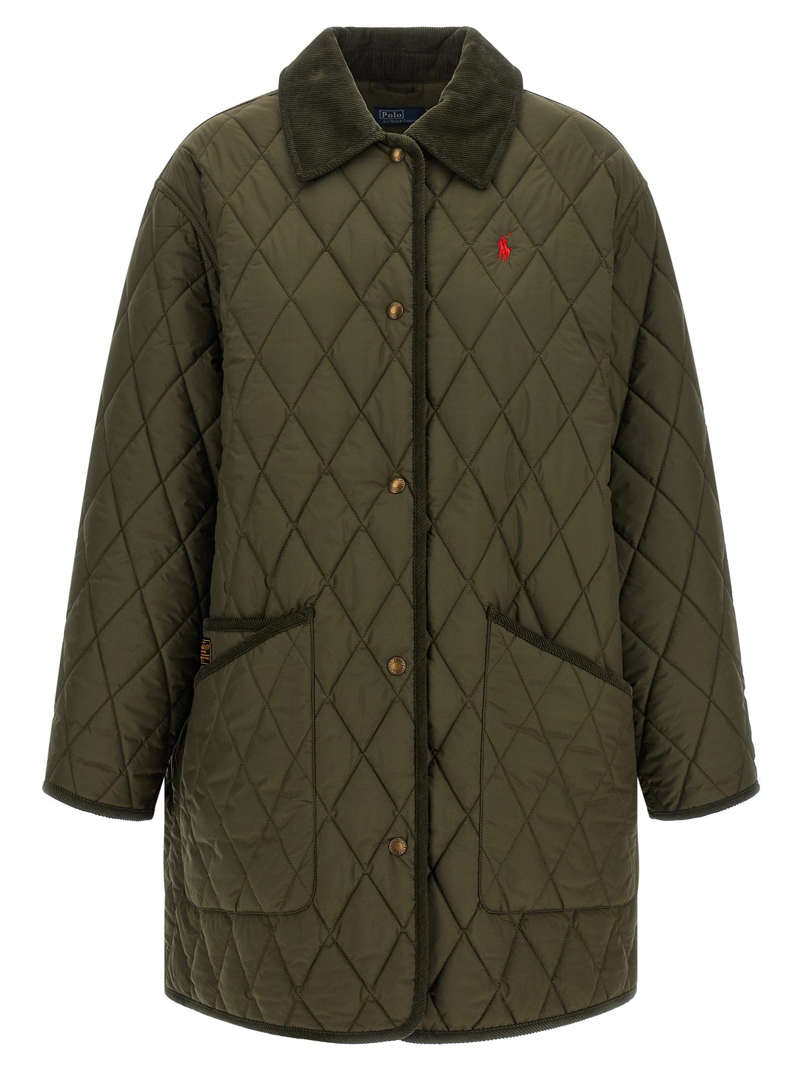 Polo Ralph Lauren Quilted Padded Jacket With Embroidery