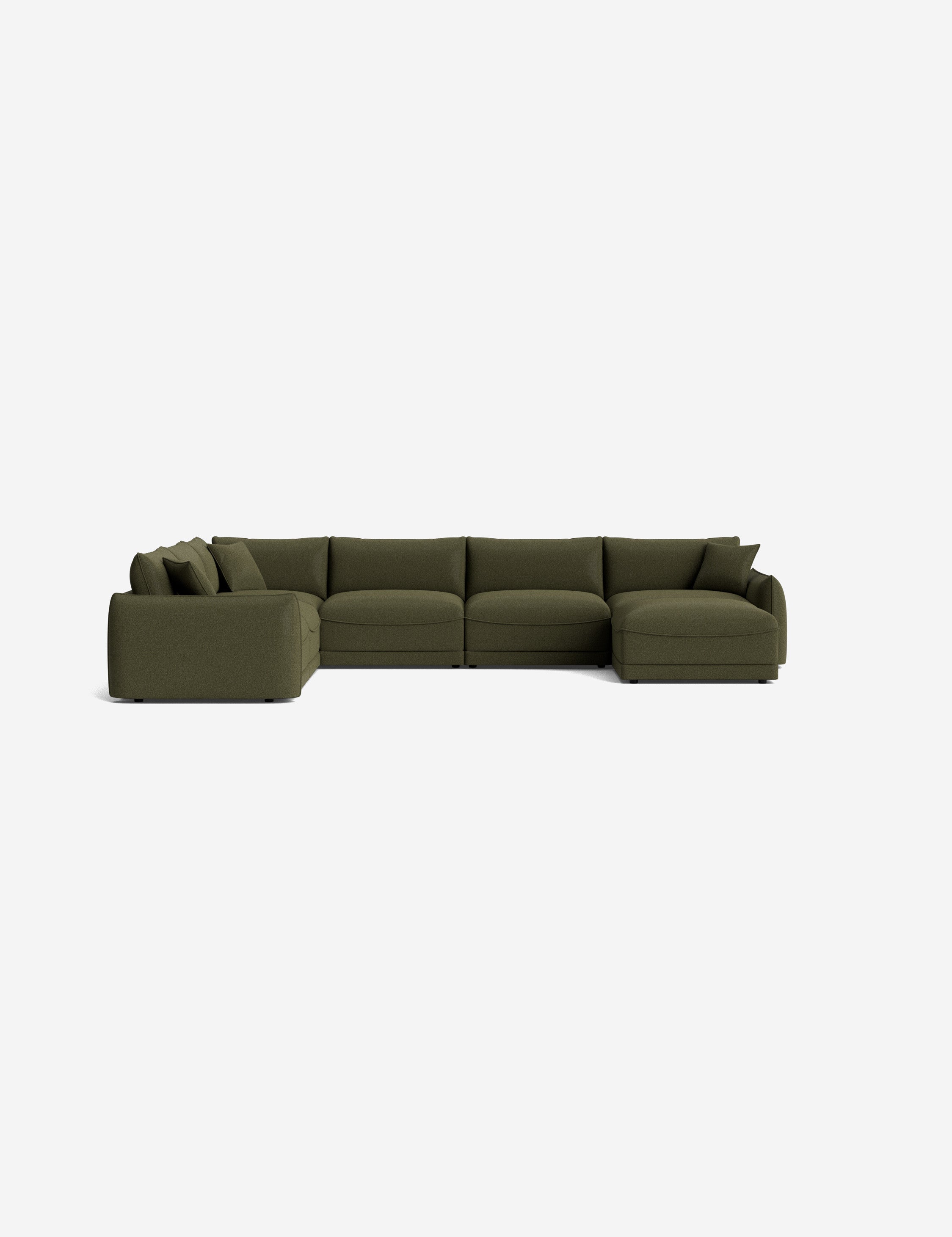 Lulu and Georgia Balmer Modular Corner Sectional Sofa With Ottoman - view 55