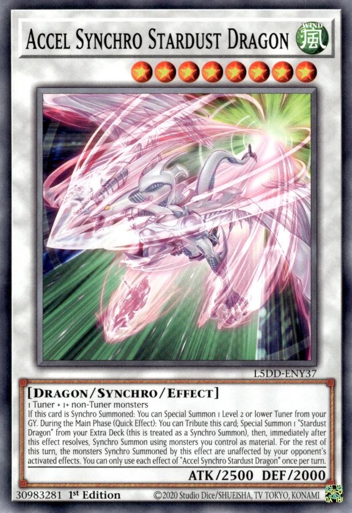 Yu-Gi-Oh! Accel Synchro Stardust Dragon - L5DD-ENY37 - Common - 1st Edition