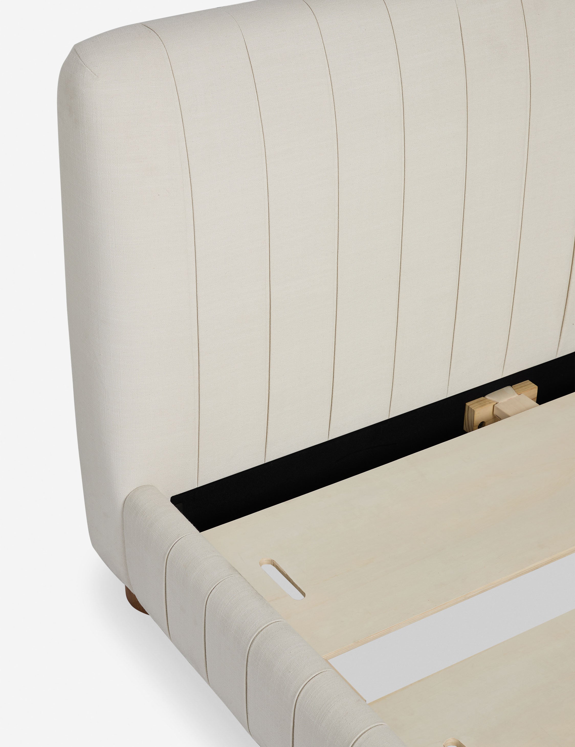 Lulu and Georgia Koppel Platform Bed – Natural Linen Weave - view 5