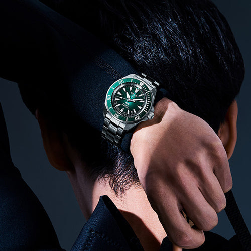 Seiko Prospex PADI 60th Anniversary 4R Compact Mechanical Diver’s Watch in Underwater Emerald Green Dial Men 41.7mm SRPL53K1 - view 3